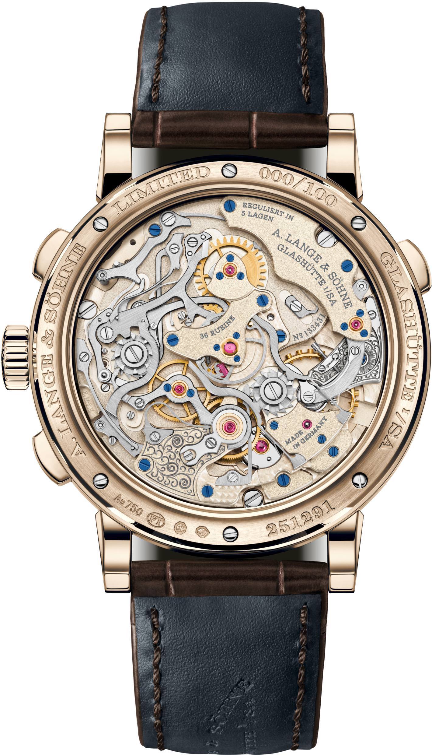 IMG_9085 A.Lange & Sohne 1815 Rattrapante Honeygold Homage to F. A. Lange 425.050 Replica 2