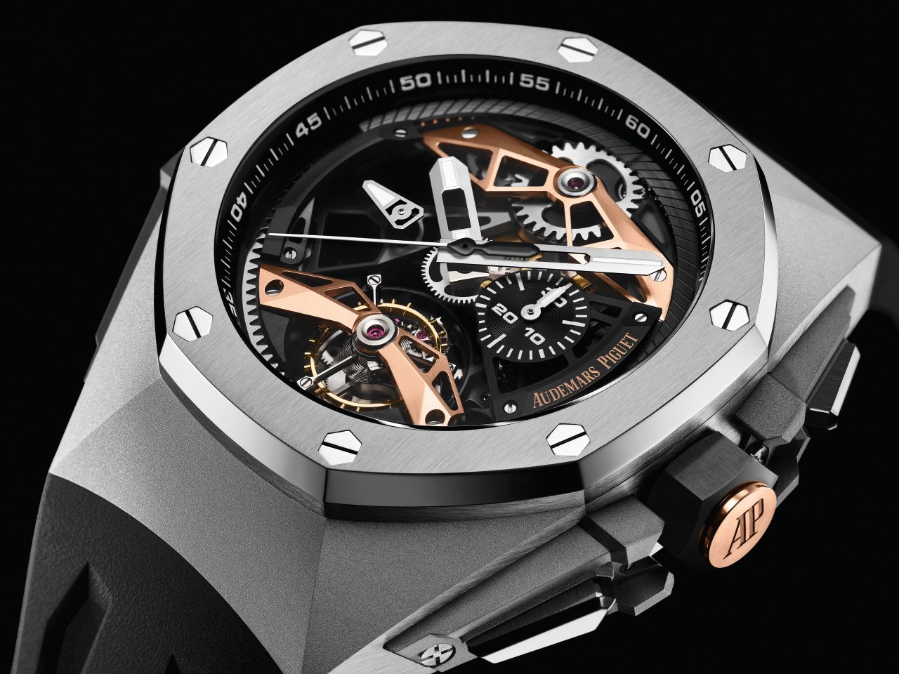 IMG_9085 Audemars Piguet Royal Oak Concept Selfwinding Tourbillon Chronograph Openworked 26612TI.OO.D002CA.01 Replica 2