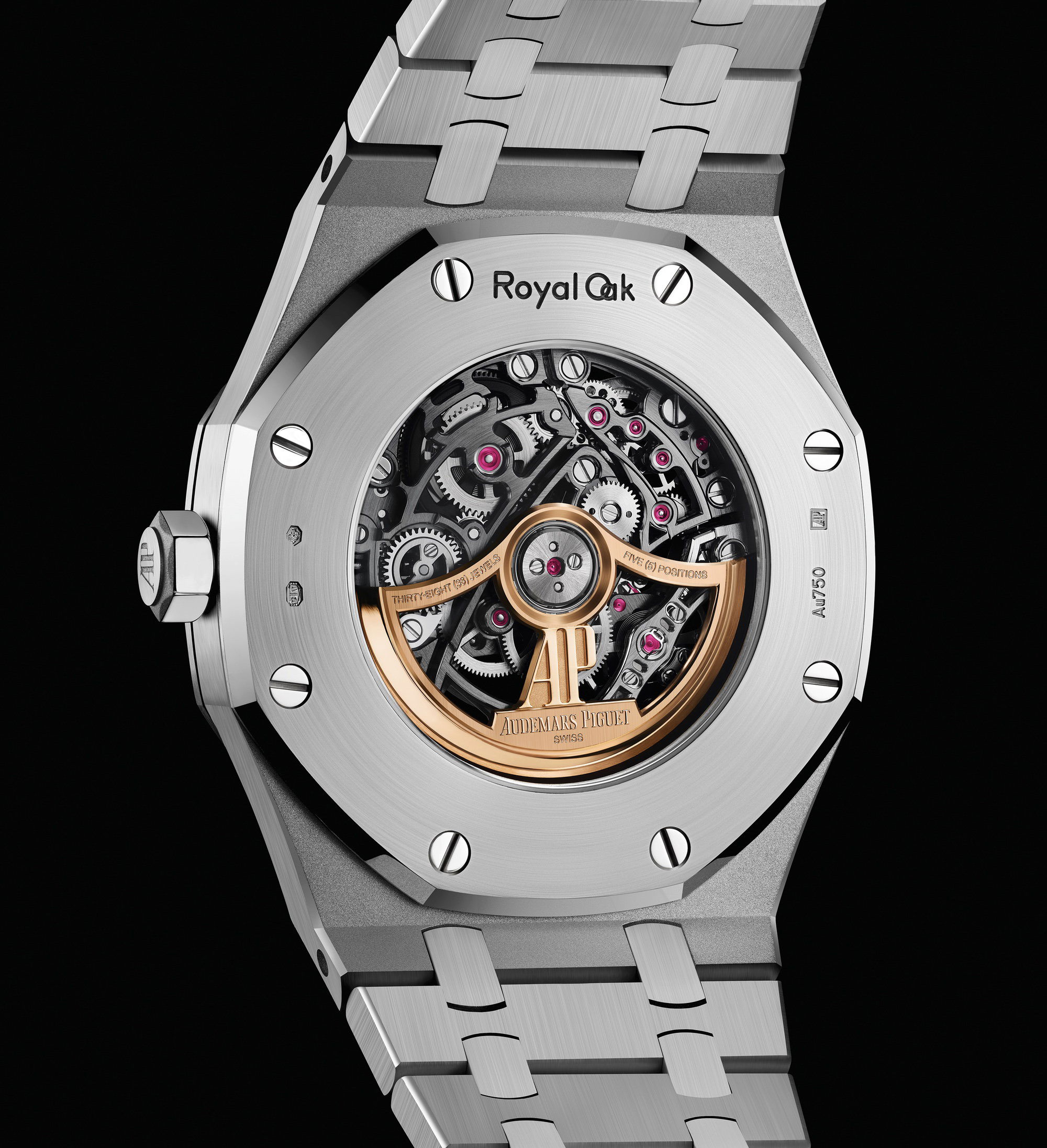 IMG_9085 Audemars Piguet Royal Oak Frosted Gold Double Balance Wheel Openworked 15412BC.YG.1224BC.03-B Replica 2