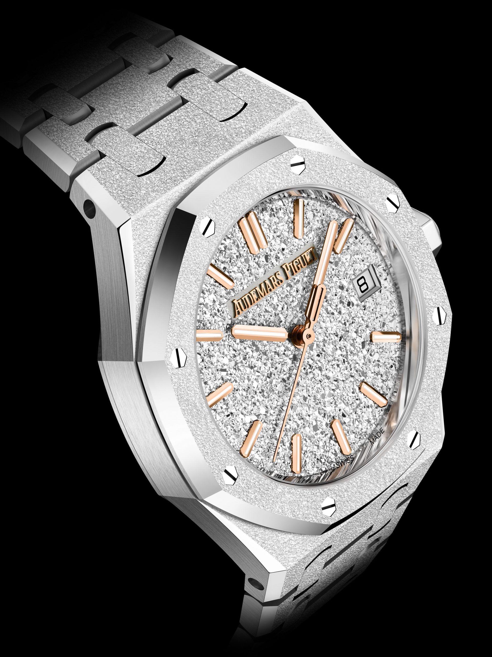 Audemars Piguet Royal Oak Frosted Gold Selfwinding 34 77450BC.GG.1361BC.01 Replica 2