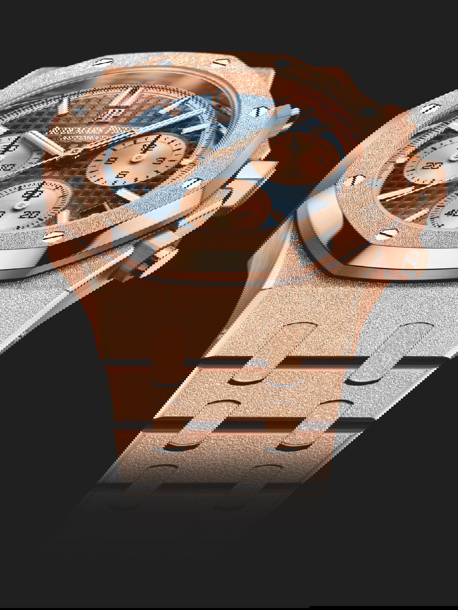 IMG_9085 Audemars Piguet Royal Oak Frosted Gold Selfwinding Chronograph 26239OR.GG.1224OR.01 Replica 2