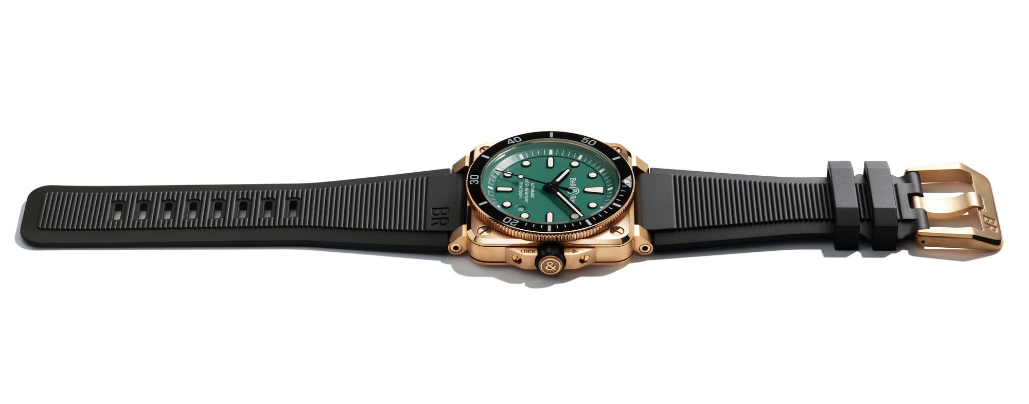 Bell & Ross BR 03-92 Diver Black & Green Bronze BR0392-D-LT-BR/SRB Replica 2