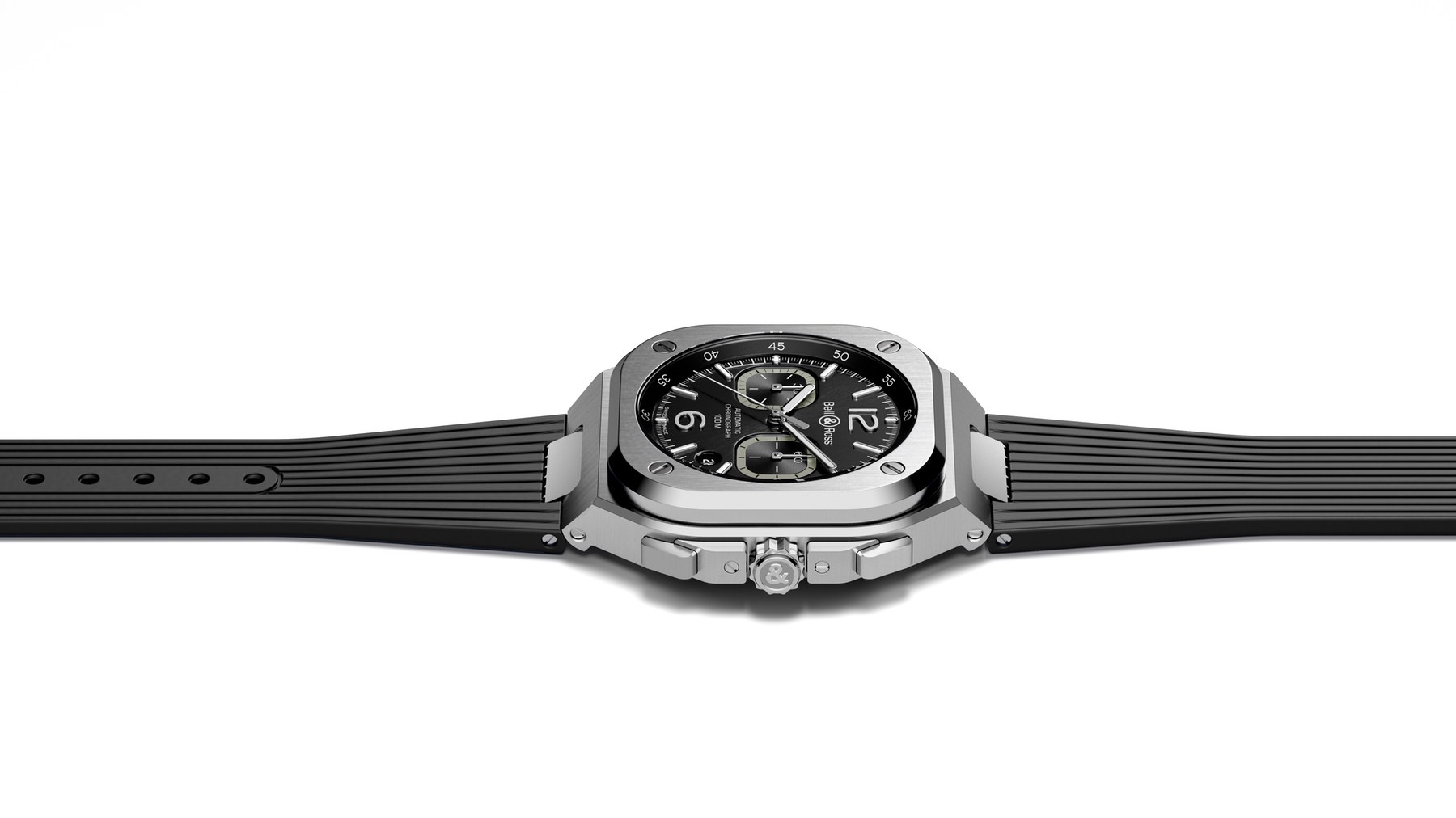 IMG_9085 Bell & Ross BR 05 Chrono Black Steel BR05C-BL-ST/SRB Replica 2