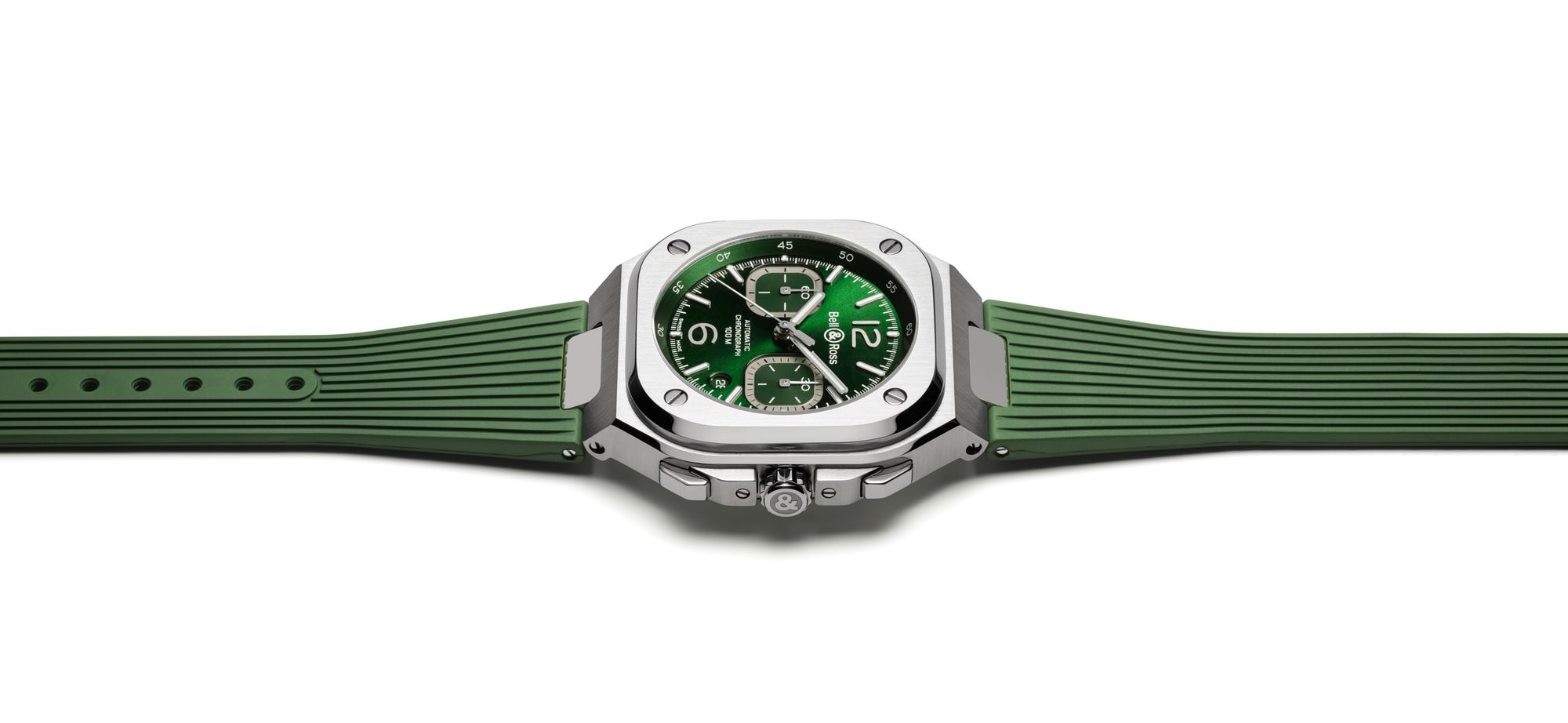 IMG_9085 Bell & Ross BR 05 Chrono Green Steel BR05C-GN-ST/SRB Replica 2