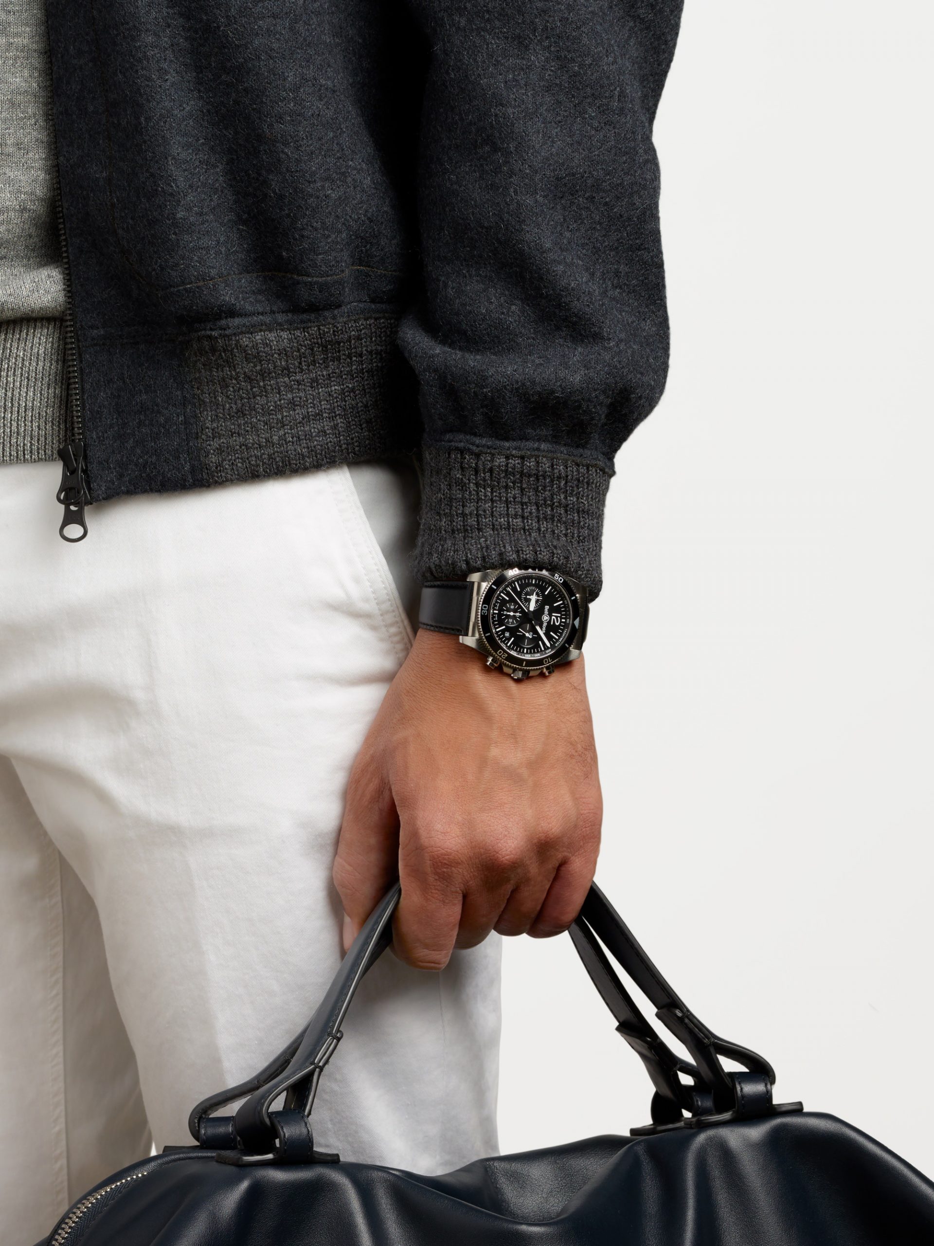 Bell & Ross BR V3-94 Black Steel BRV394-BL-ST/SCA Replica 2