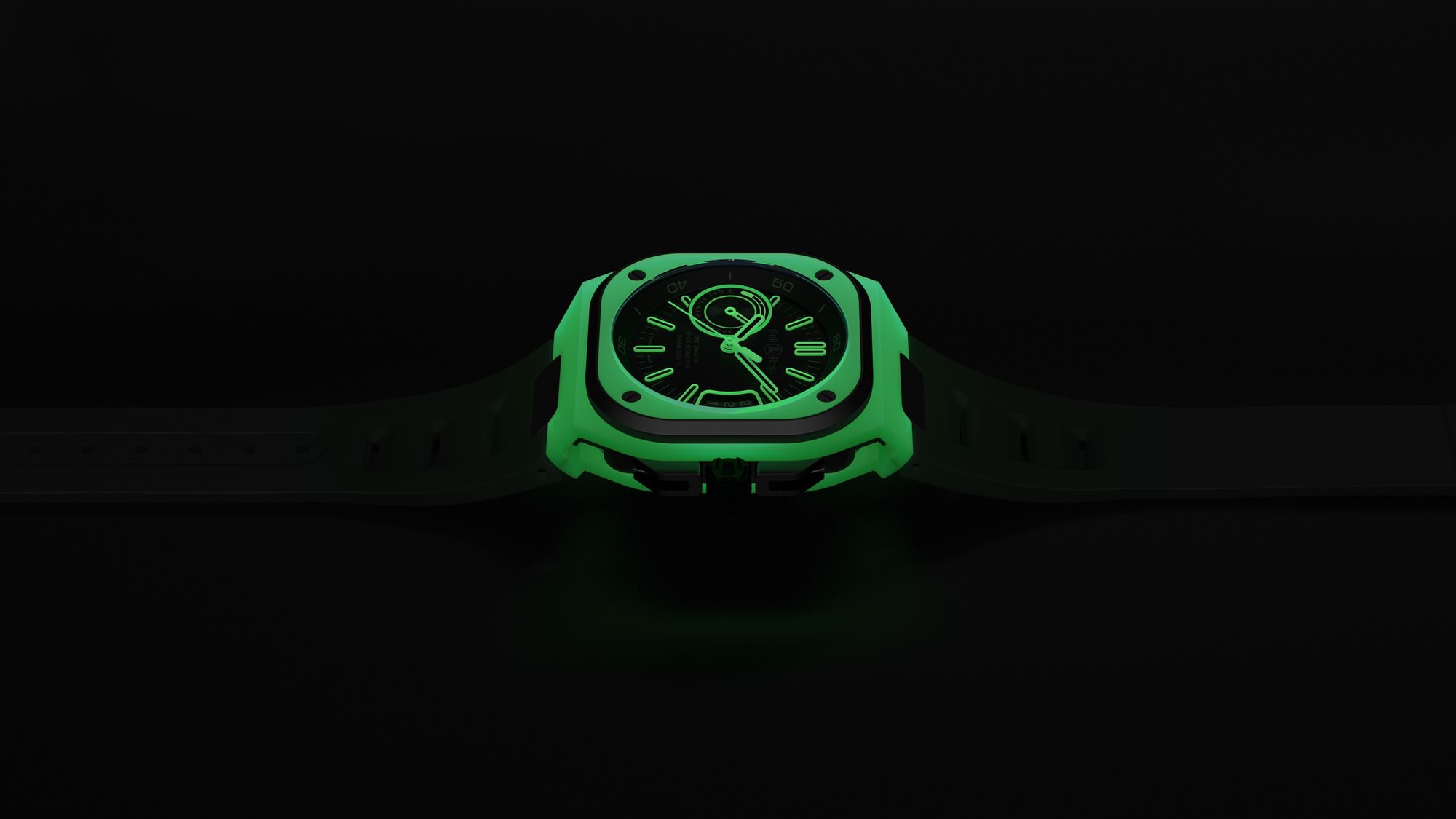 Bell & Ross BR-X5 Green Lum BRX5R-LUM-TC/SRB Replica 2