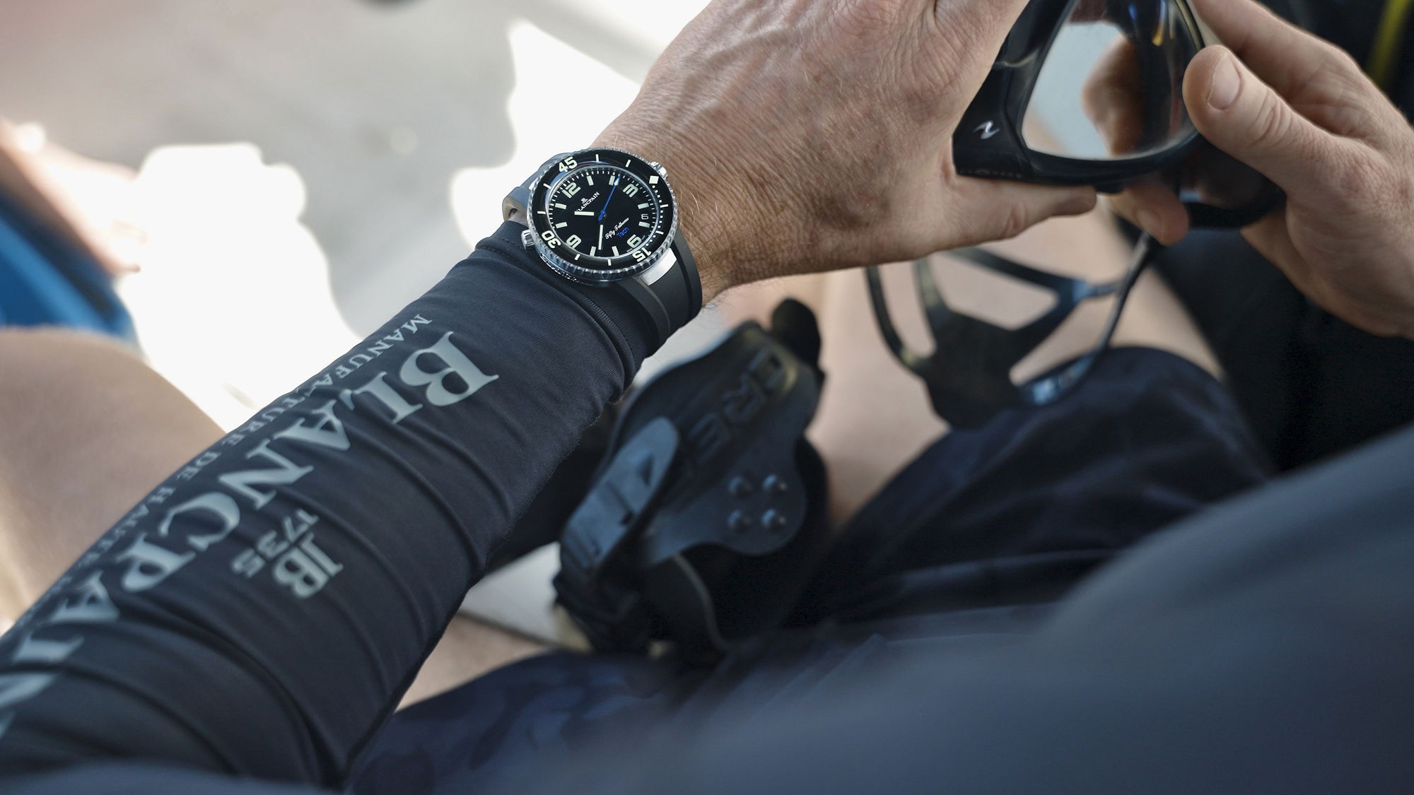 IMG_9085 Blancpain Fifty Fathoms Tech – Ocean Commitment IV 5029A-12B30-64A Replica 2