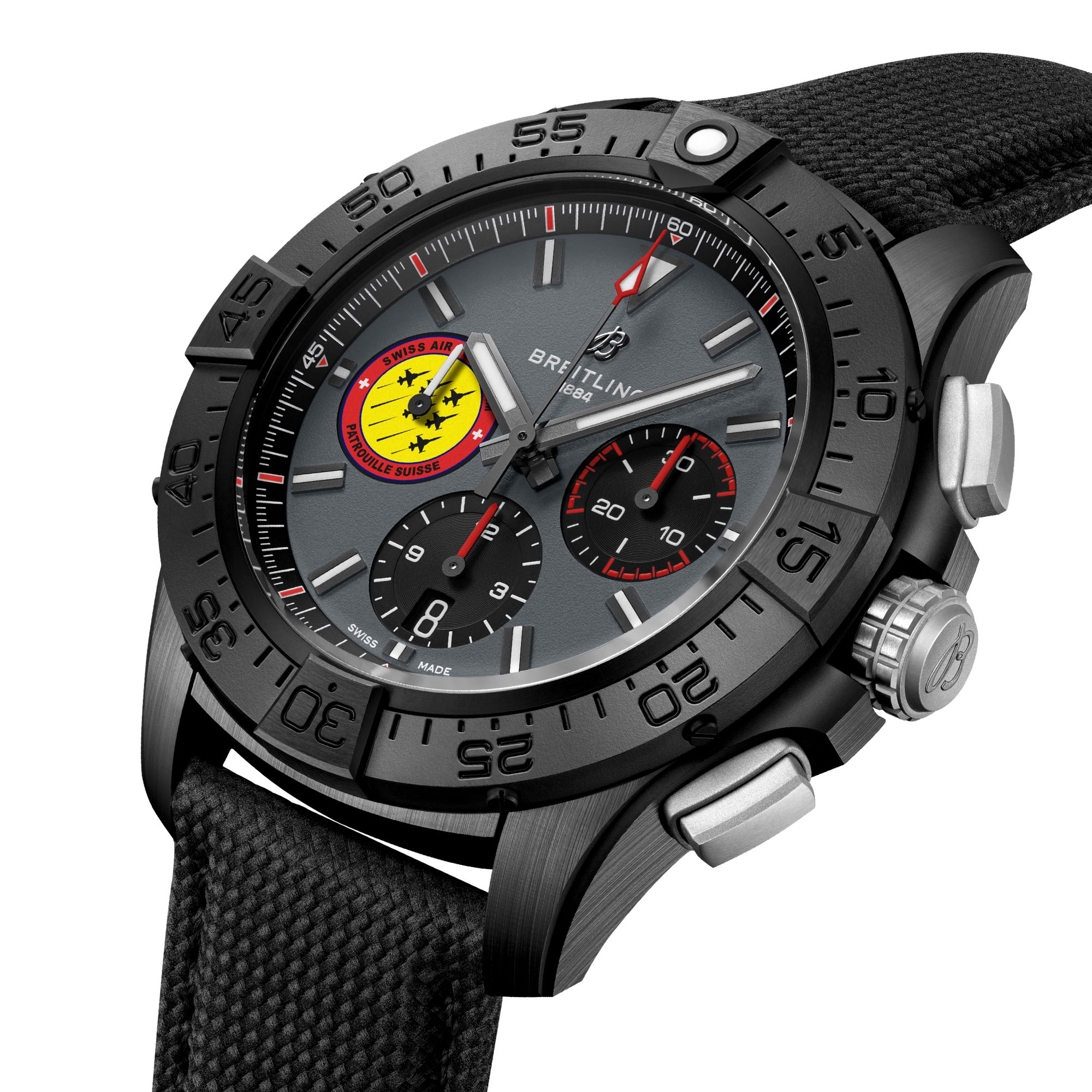 IMG_9085 Breitling Avenger B01 Chronograph 44 Swiss Air Force Team Special Edition SB01471A1B1X1 Replica 2