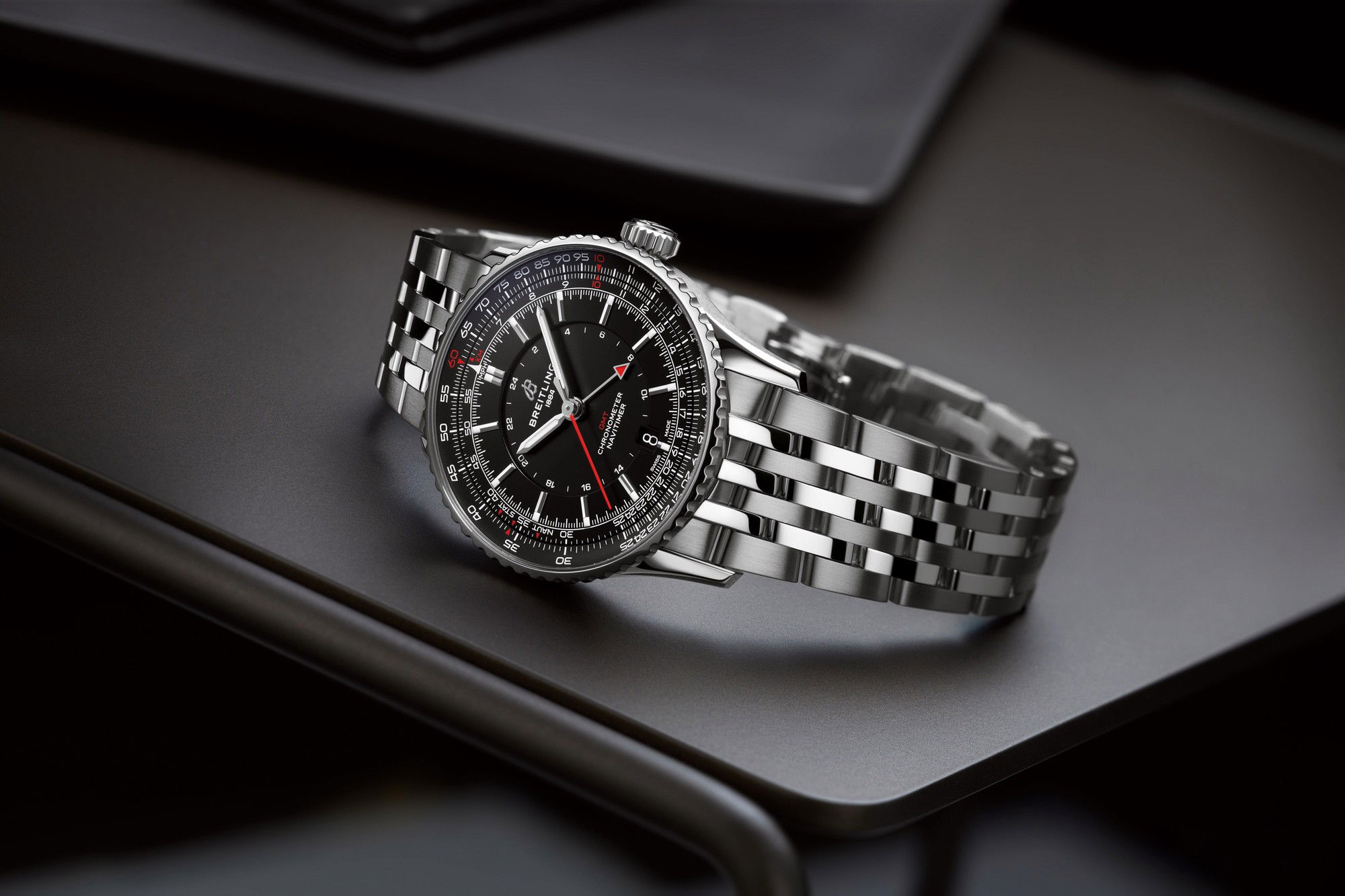 IMG_9085 Breitling Navitimer Automatic GMT 41 A32310251B1A1 Replica 2