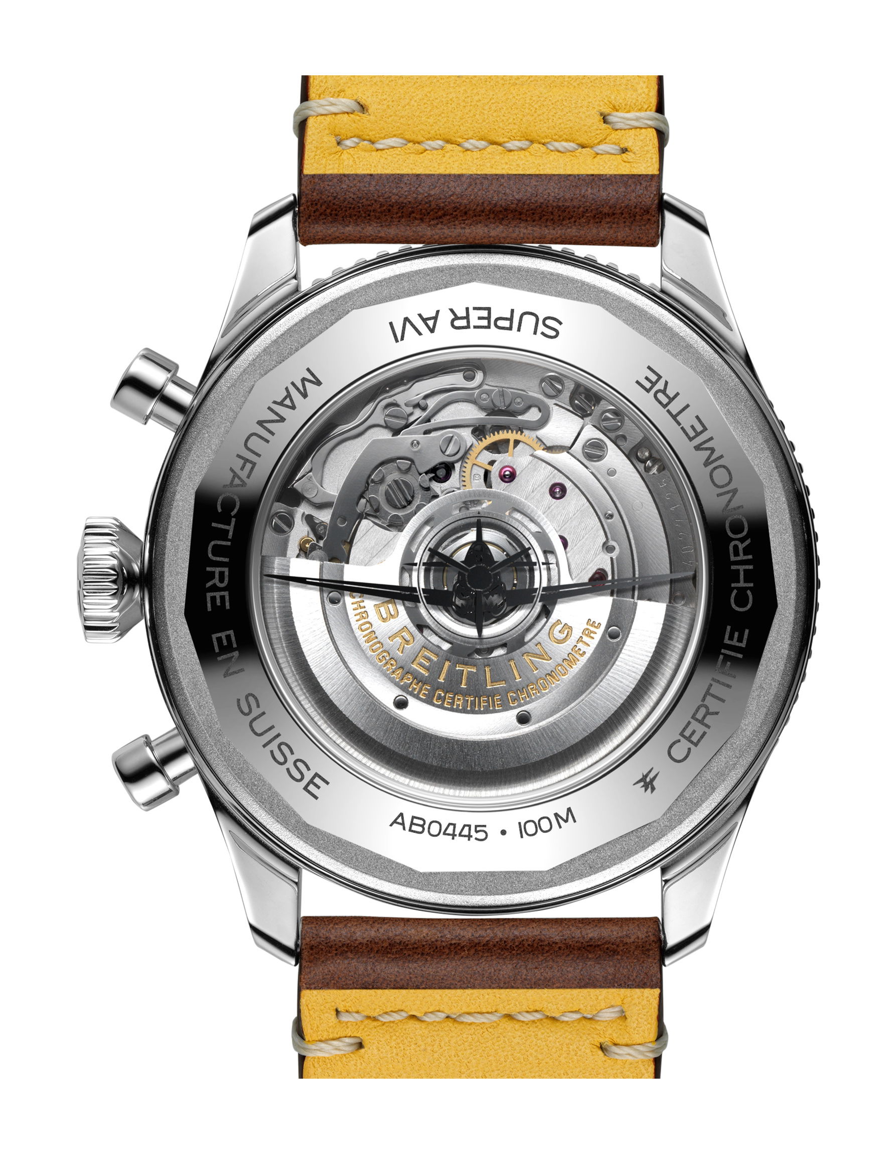 IMG_9085 Breitling Super AVI B04 Chronograph GMT 46 Curtiss Warhawk AB04452A1L1X1 Replica 2