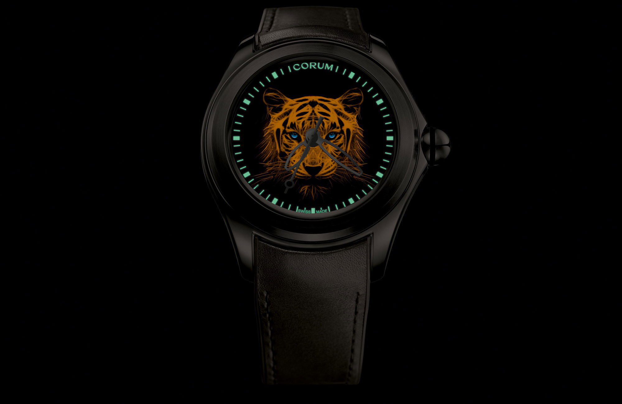 Corum Bubble 47 Automatic Luminescent Tiger L082/04378 Replica 2