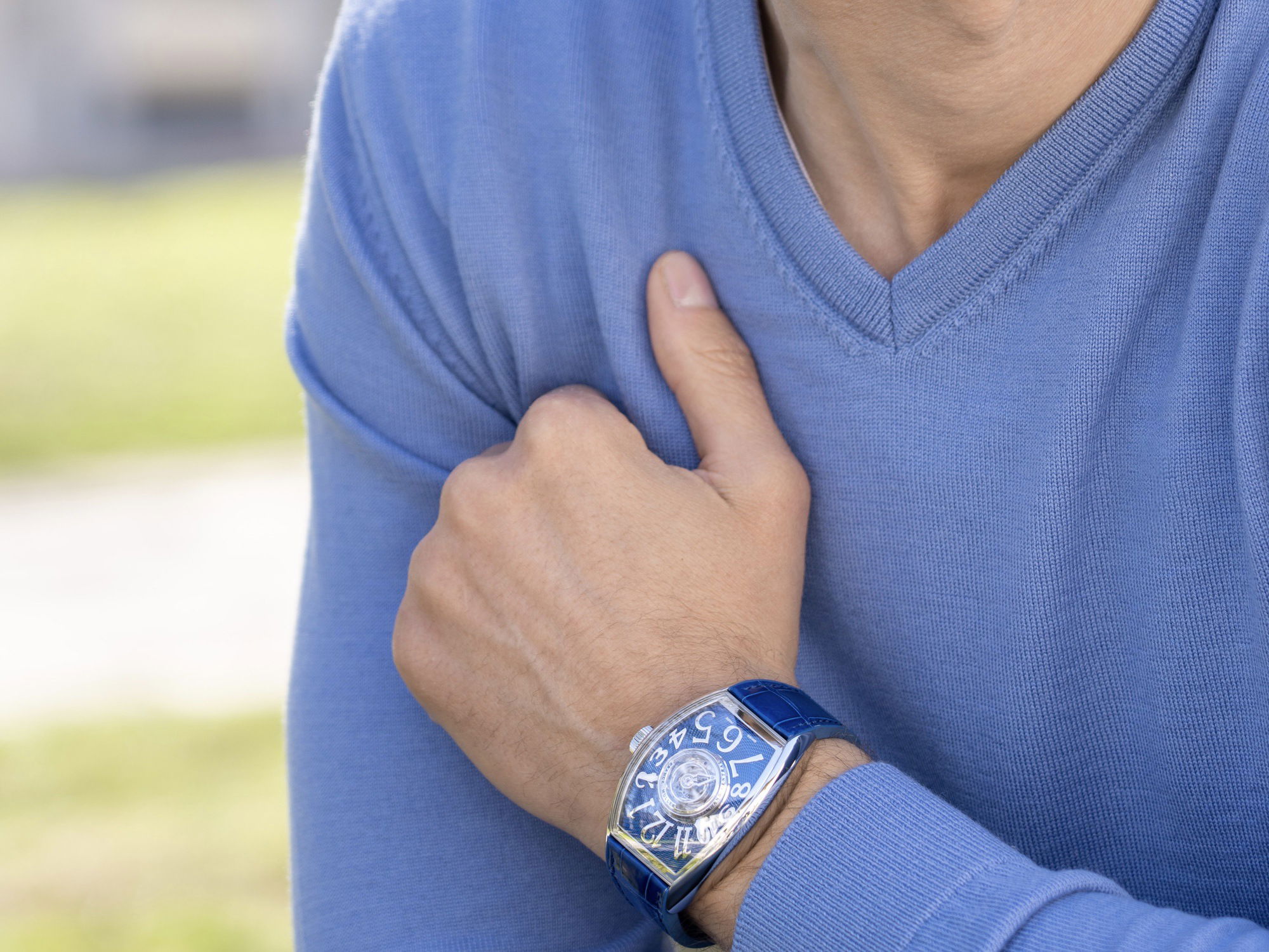 Franck Muller Grand Central CX 40 T CTR AC AC BL Replica 2