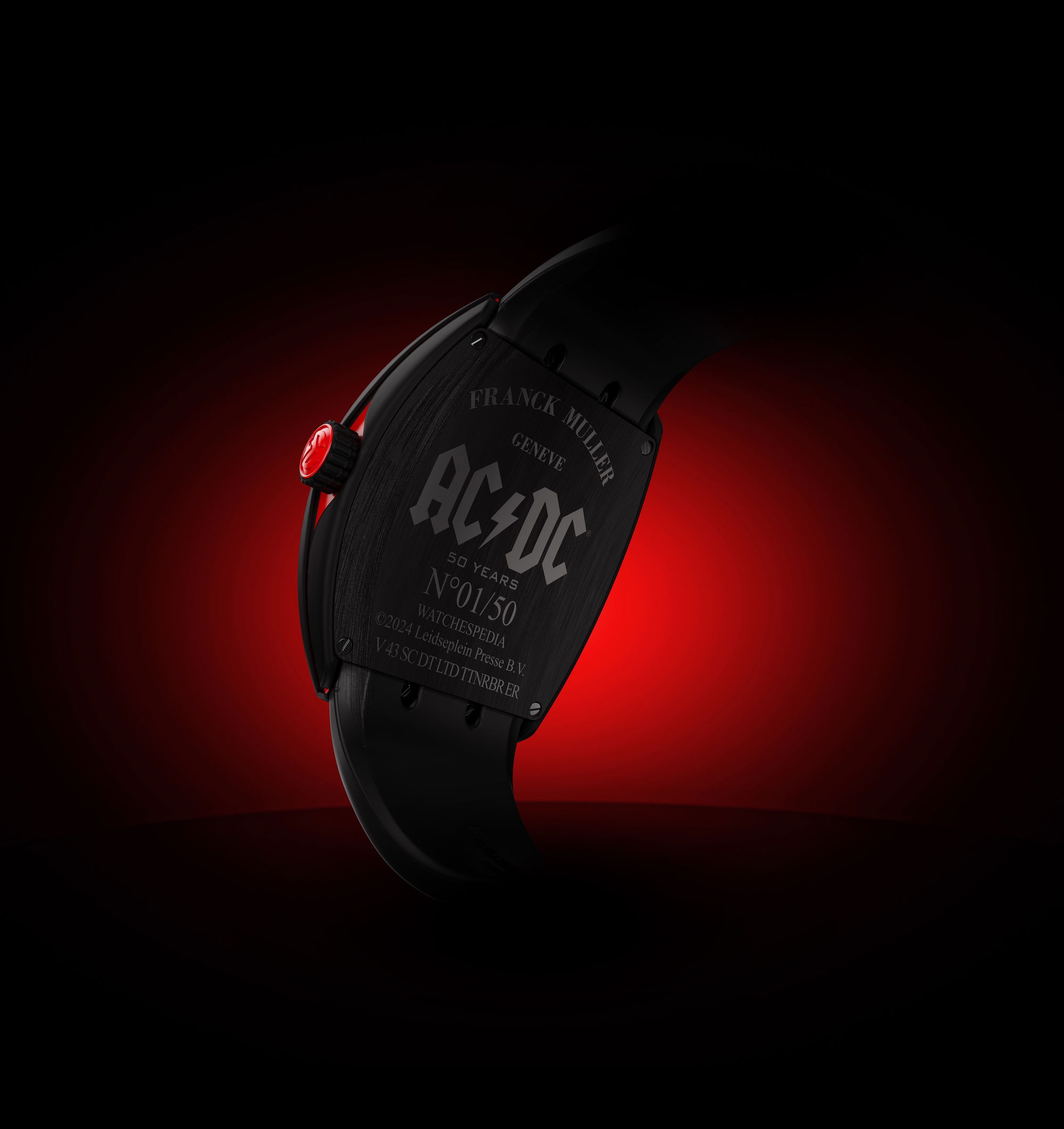 Franck Muller Vanguard AC/DC 50th Anniversary V43-SC-DT-ACDC-50TH-NR-BR Replica 2