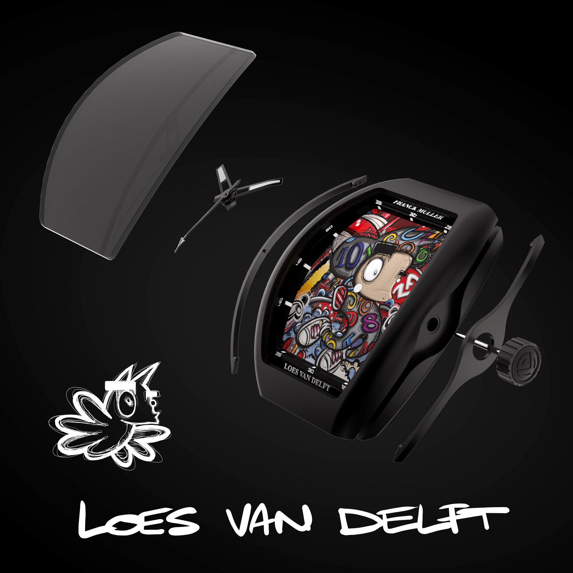 Franck Muller Vanguard? Color Dreams Loes Van Delft Limited Edition V 43 SC LOES VAN DELFT NR BR (NR) Replica 2
