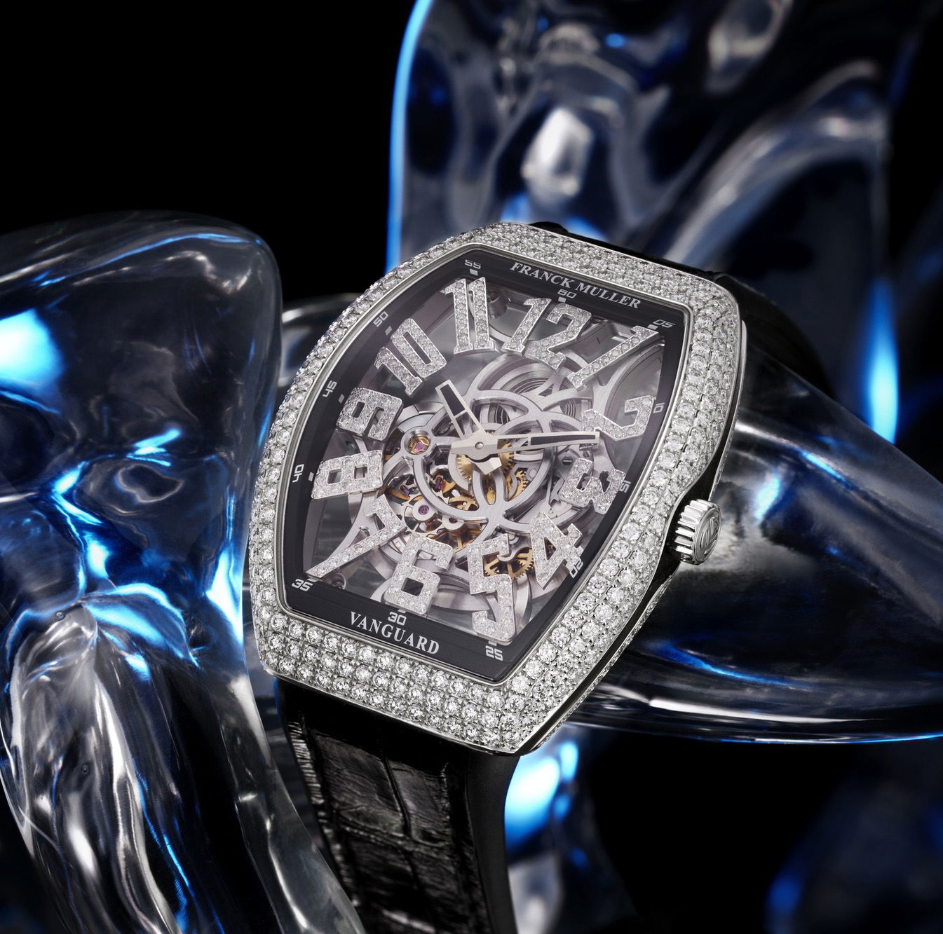 Franck Muller Vanguard? Slim Skeleton V 41 S AT SQT D NBR CD (NR) - AC -OG Replica 2