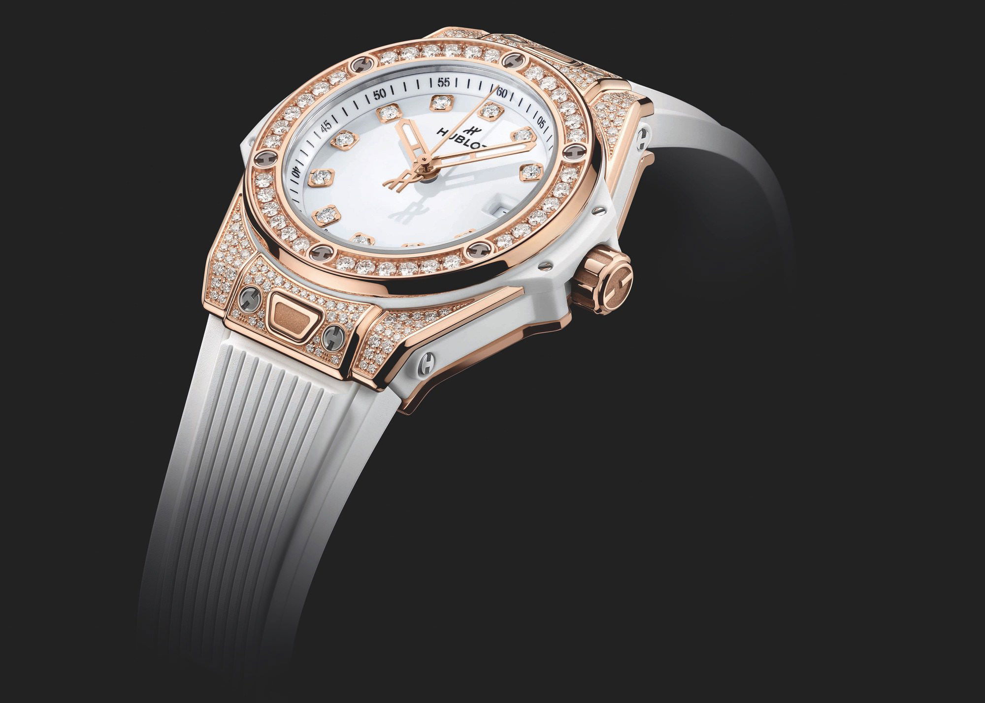 Hublot Big Bang One Click King Gold White Pave 485.OE.2210.RW.1604 Replica 2