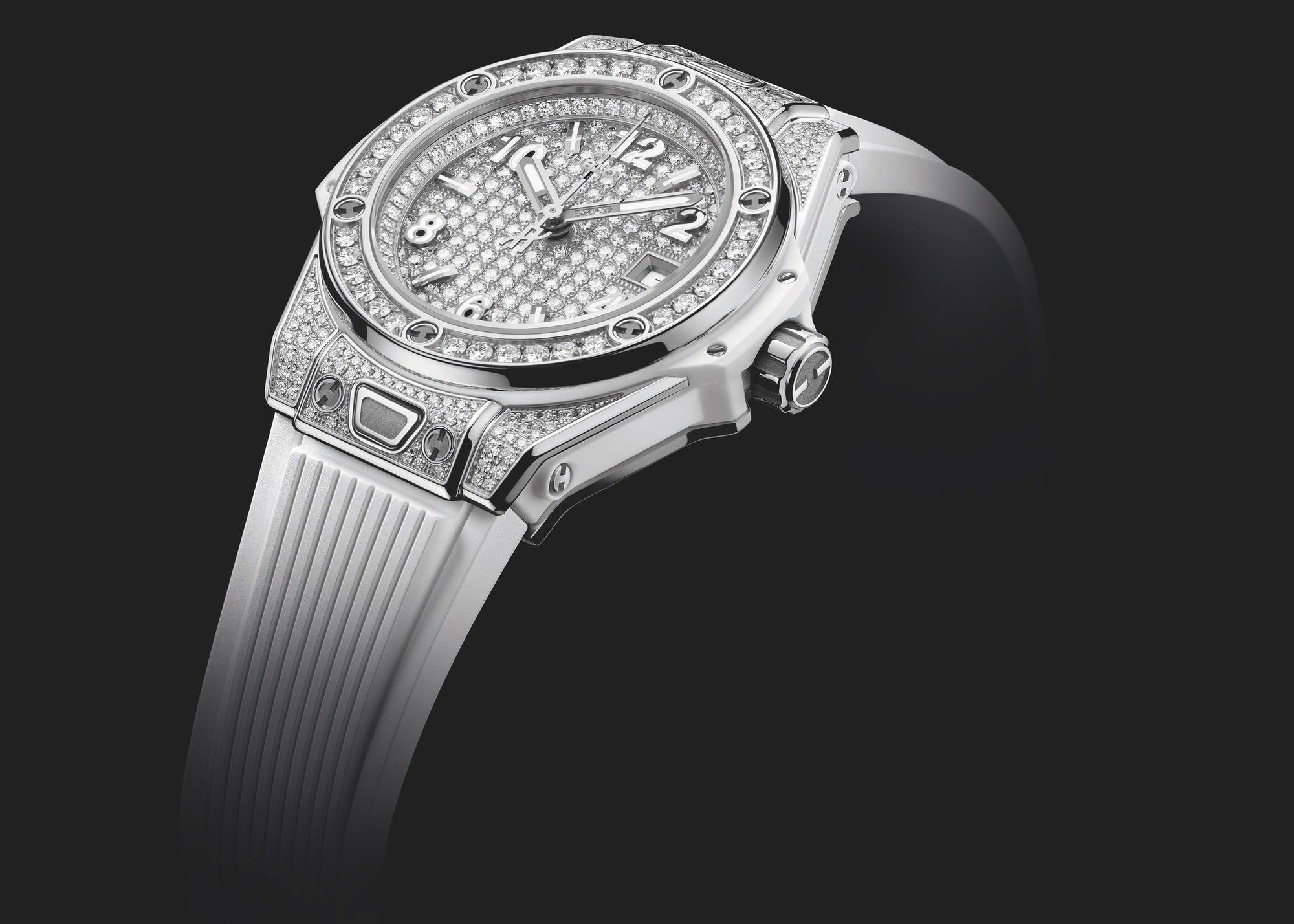 IMG_9085 Hublot Big Bang One Click Steel White Full Pave 485.SE.9000.RW.1604 Replica 2