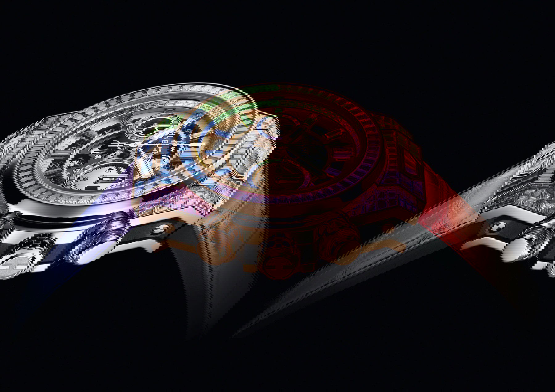 IMG_9085 Hublot Big Bang Unico High Jewelery Rainbow 411.OX.9099.LR.9999 Replica 2