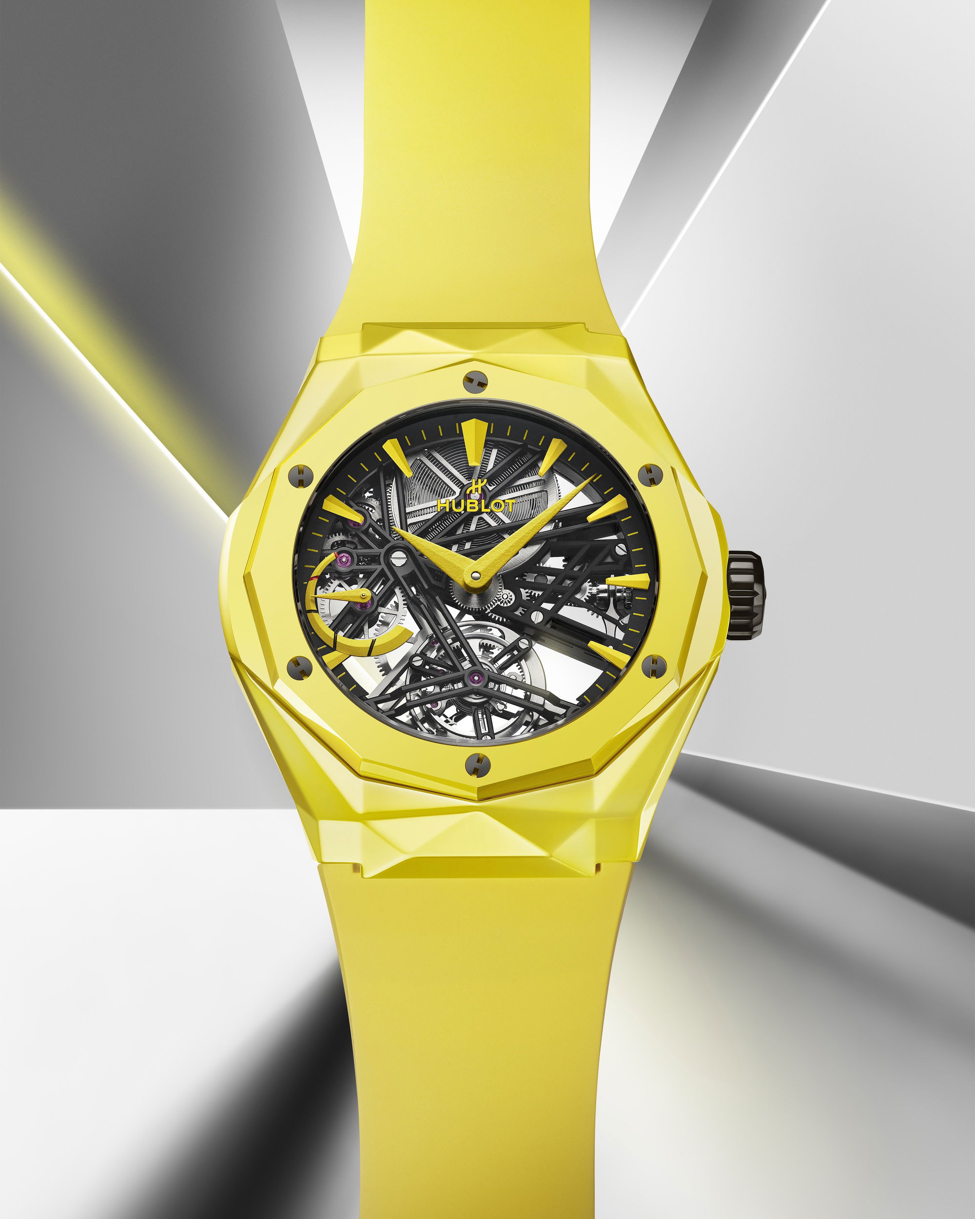 IMG_9085 Hublot Classic Fusion Tourbillon Orlinski Ceramic Yellow Magic 505.CY.119Y.RX.ORL24 Replica 2
