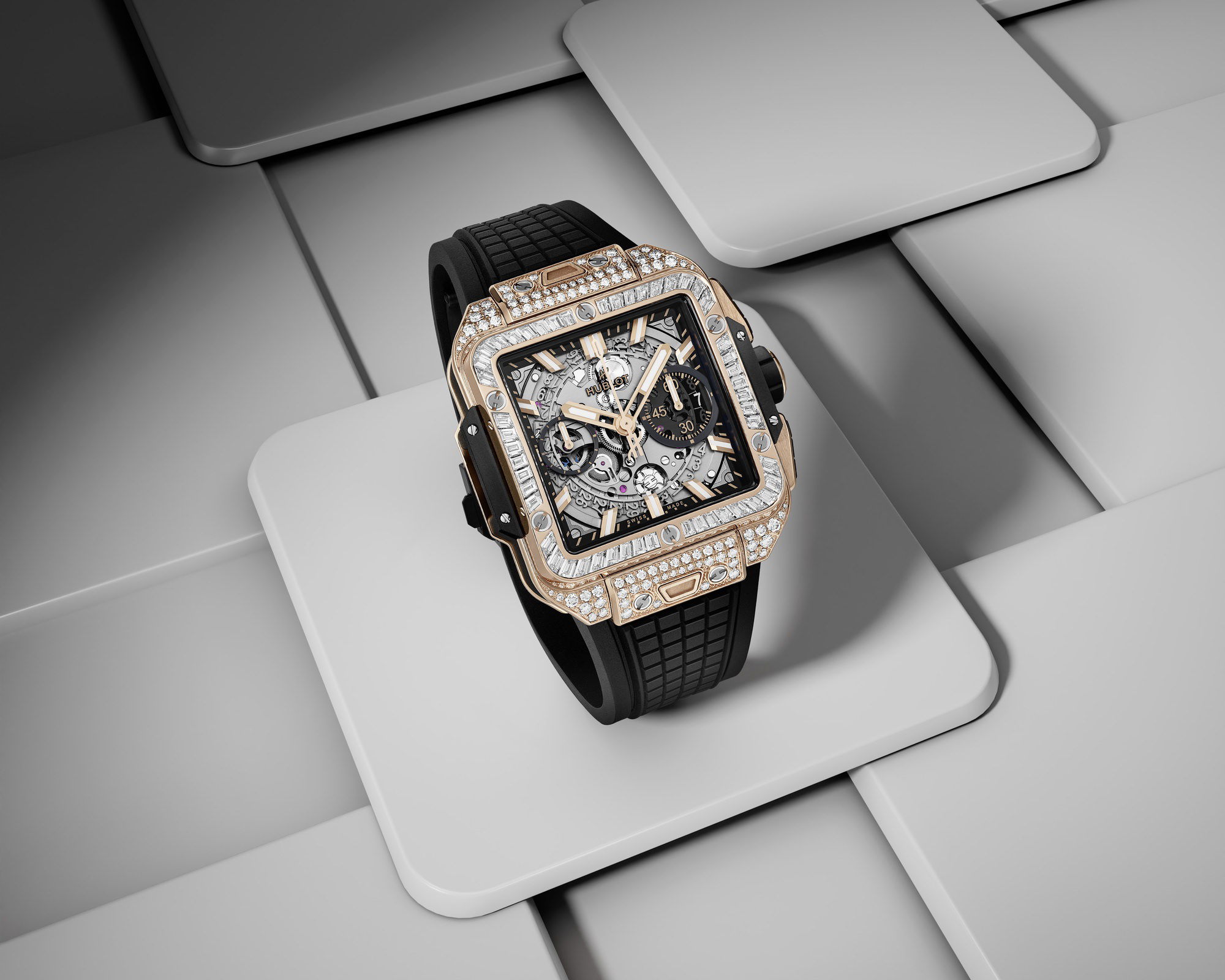 Hublot Square Bang Unico King Gold Jewellery 821.OX.0180.RX.0904 Replica 2