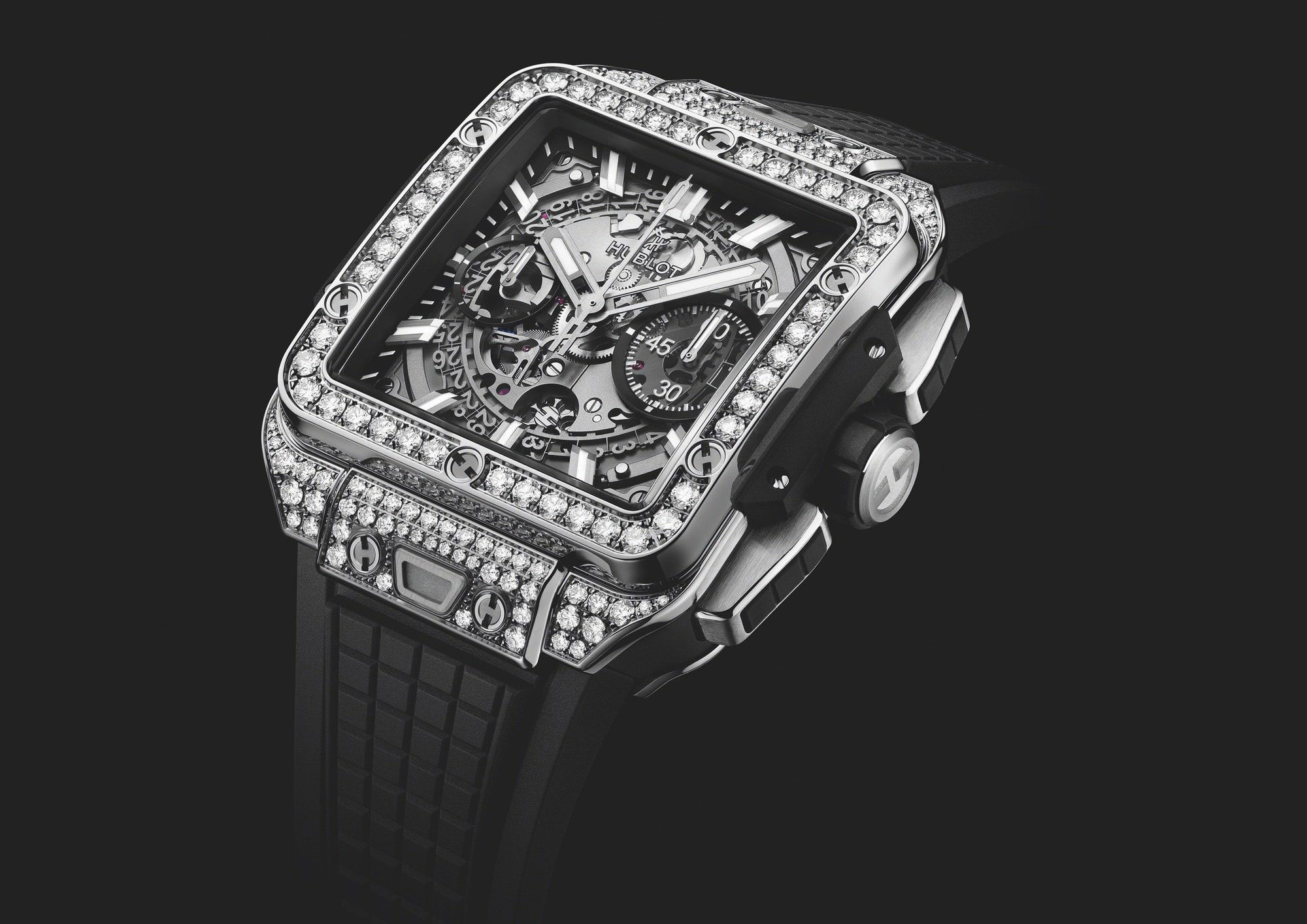 IMG_9085 Hublot Square Bang Unico Titanium Pave 821.NX.0170.RX.1604 Replica 2