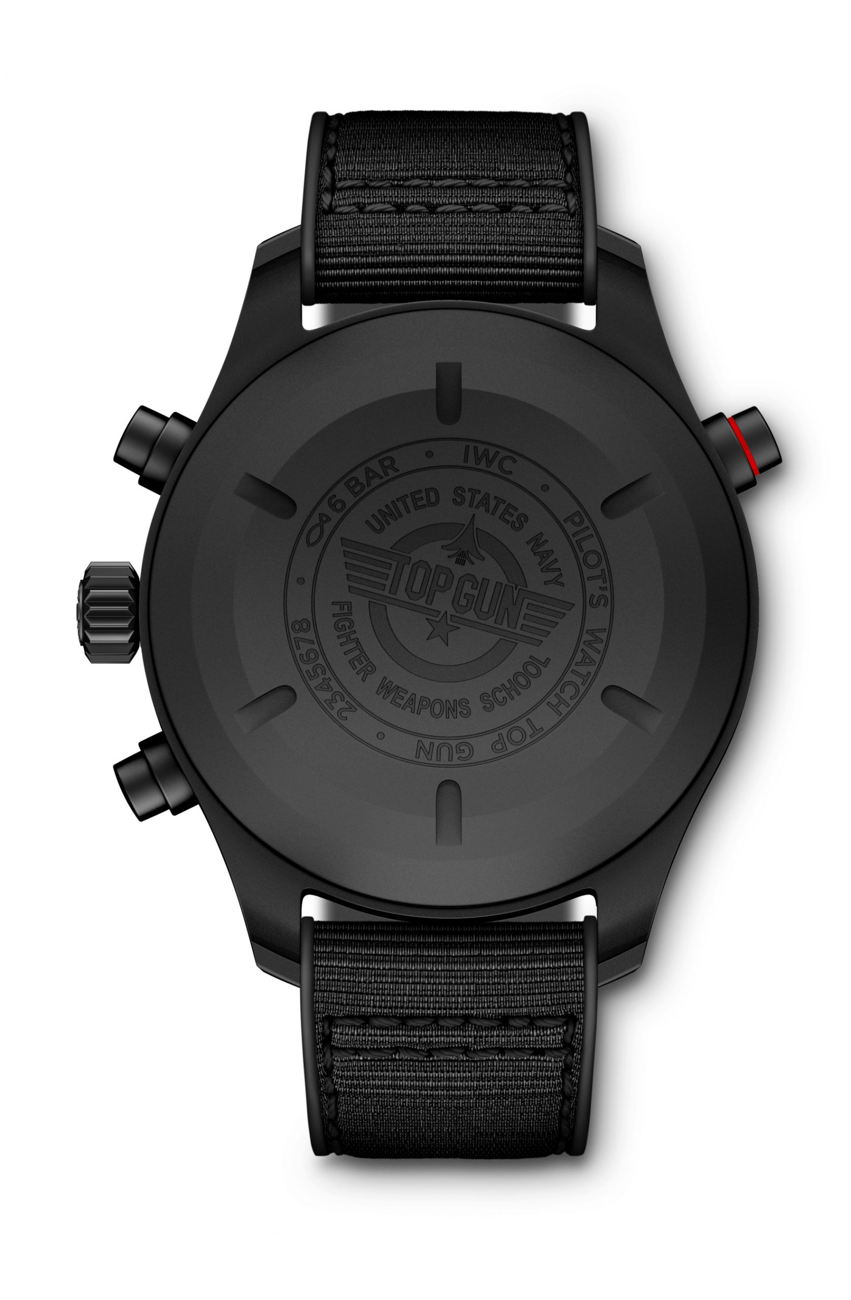 IWC Pilot's Watch Double Chronograph TOP GUN Ceratanium IW371815 Replica 2