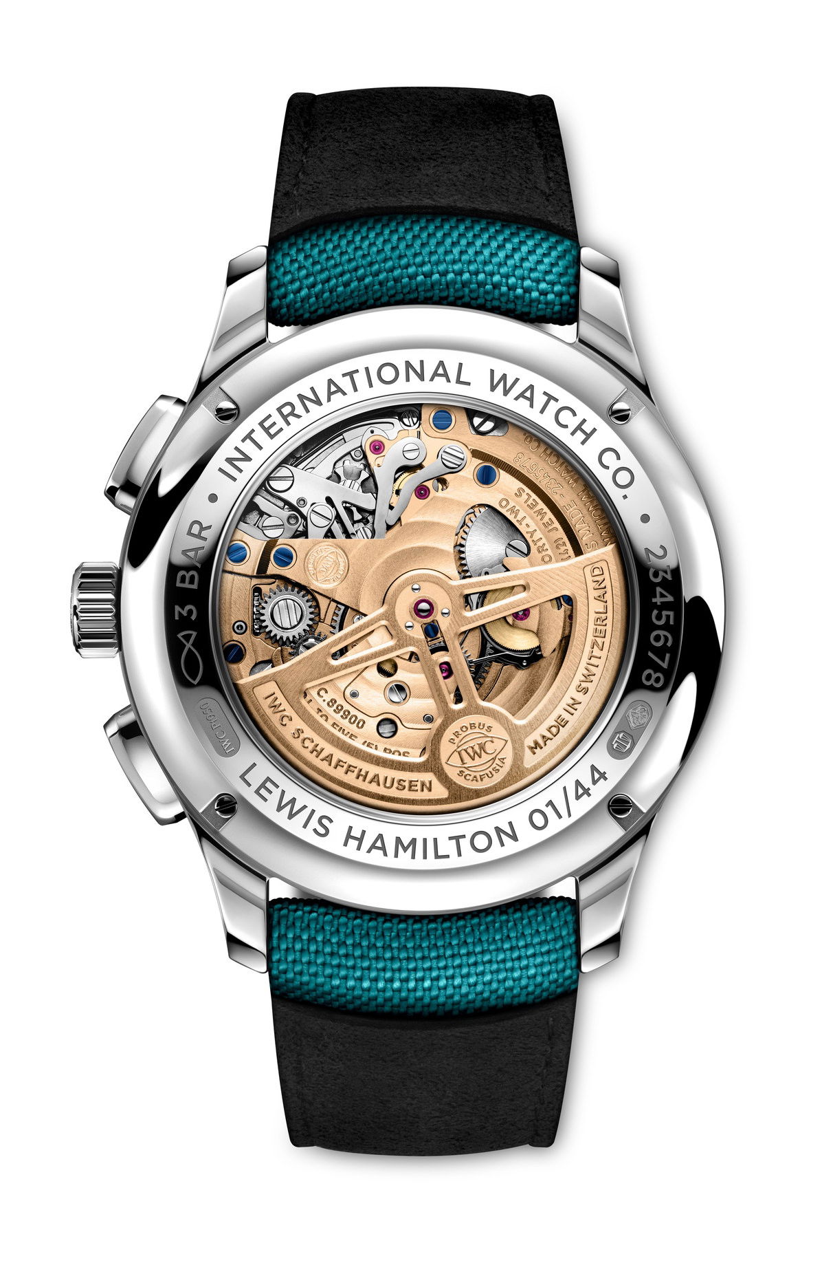 IWC Portugieser Tourbillon Retrograde Chronograph Lewis Hamilton IW394008 Replica 2