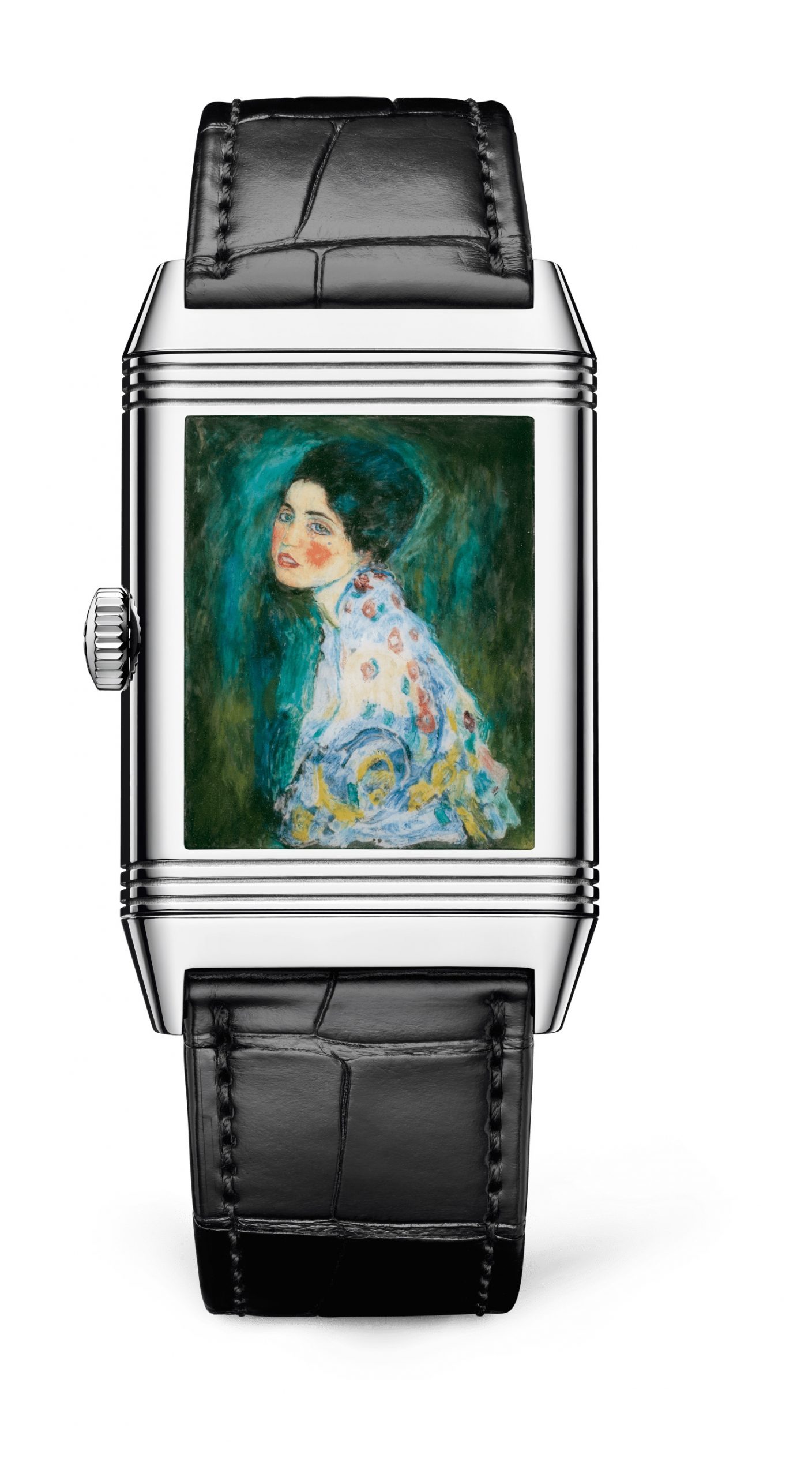 IMG_9085 Jaeger-LeCoultre Reverso Tribute Enamel Hidden Treasure – Klimt Q39334K1 Replica 2