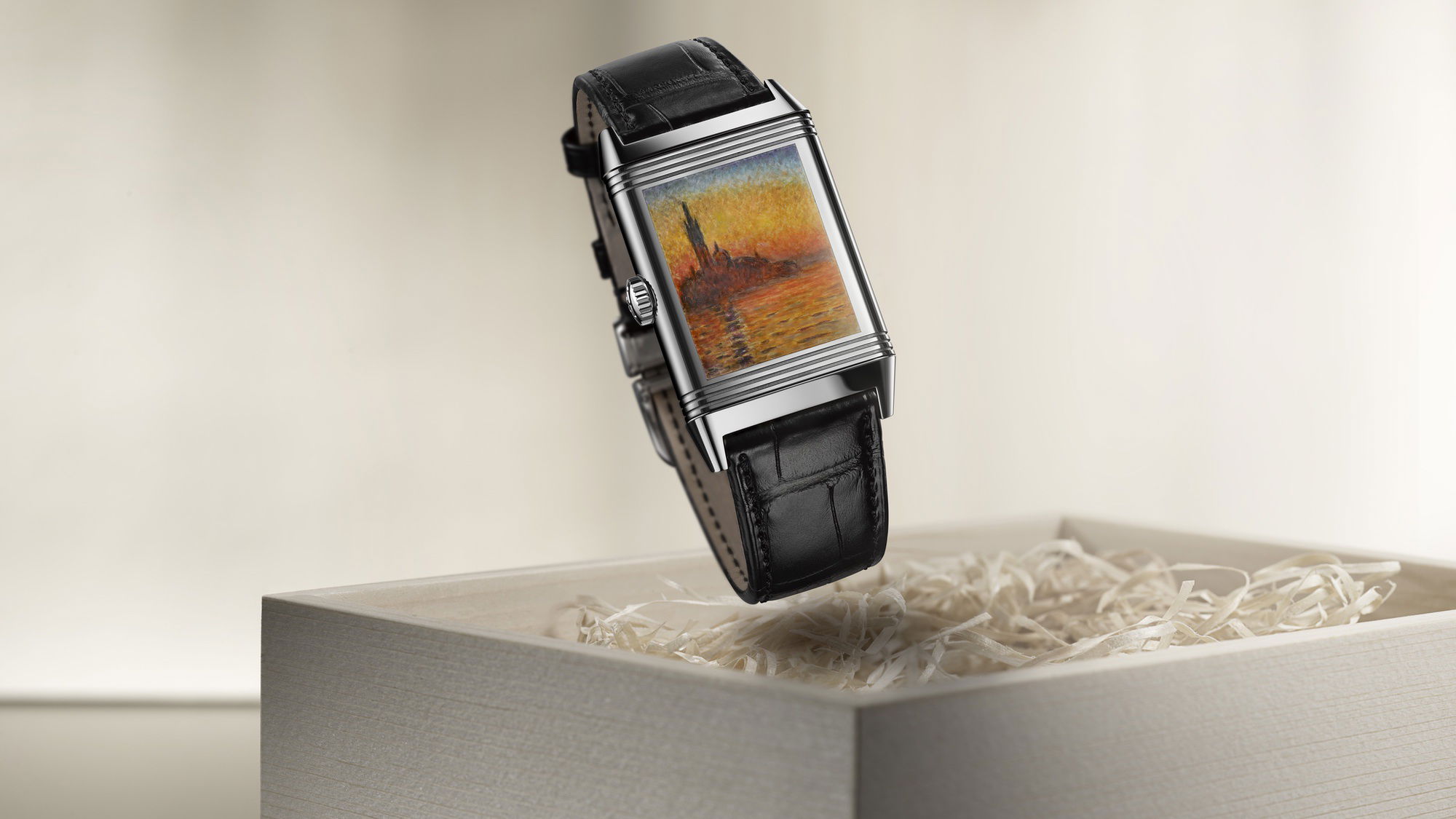 IMG_9085 Jaeger-LeCoultre Reverso Tribute Enamel Monet – San Giorgio Maggiore Q39334M4 Replica 2