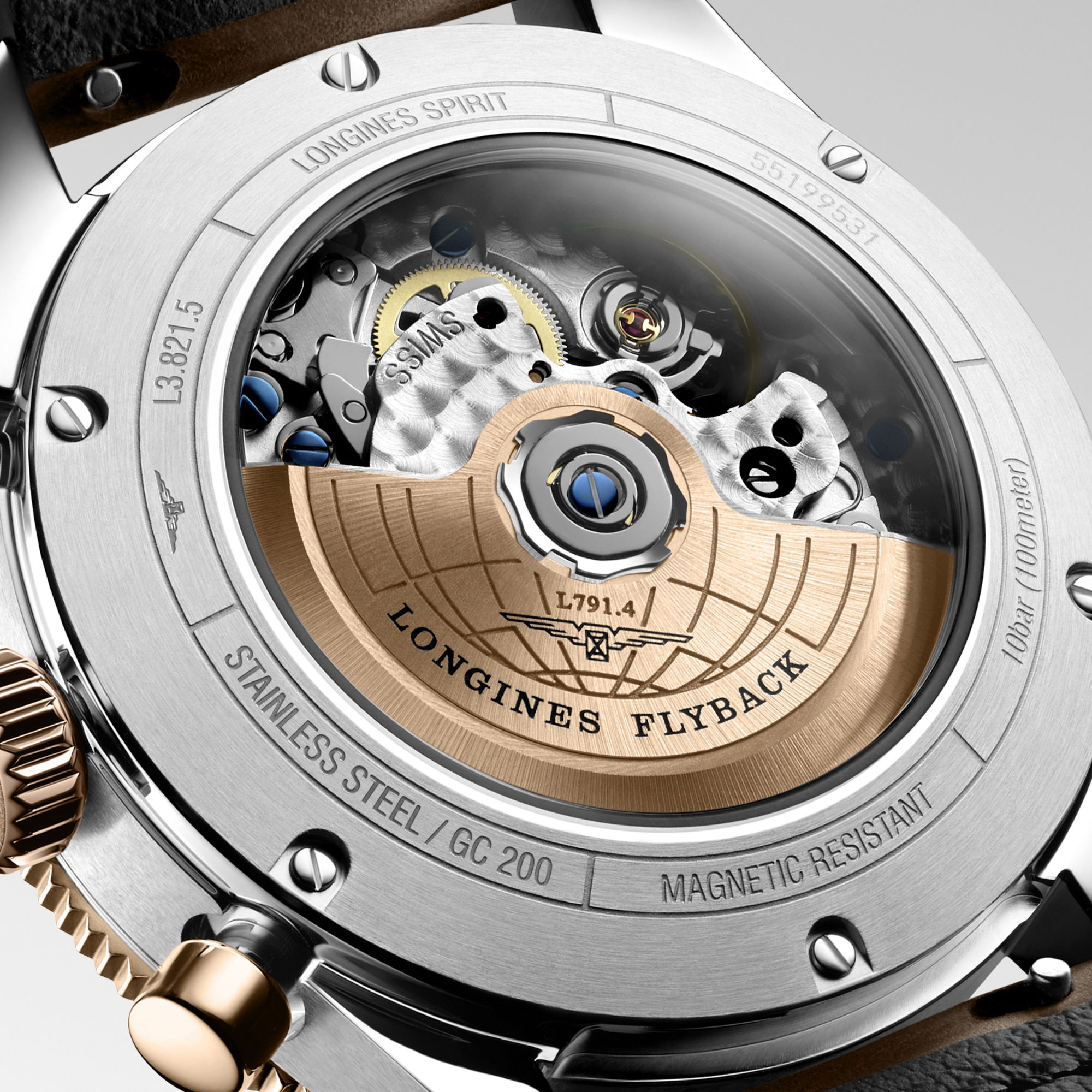 Longines Spirit Flyback L3.821.5.59.2 Replica 2