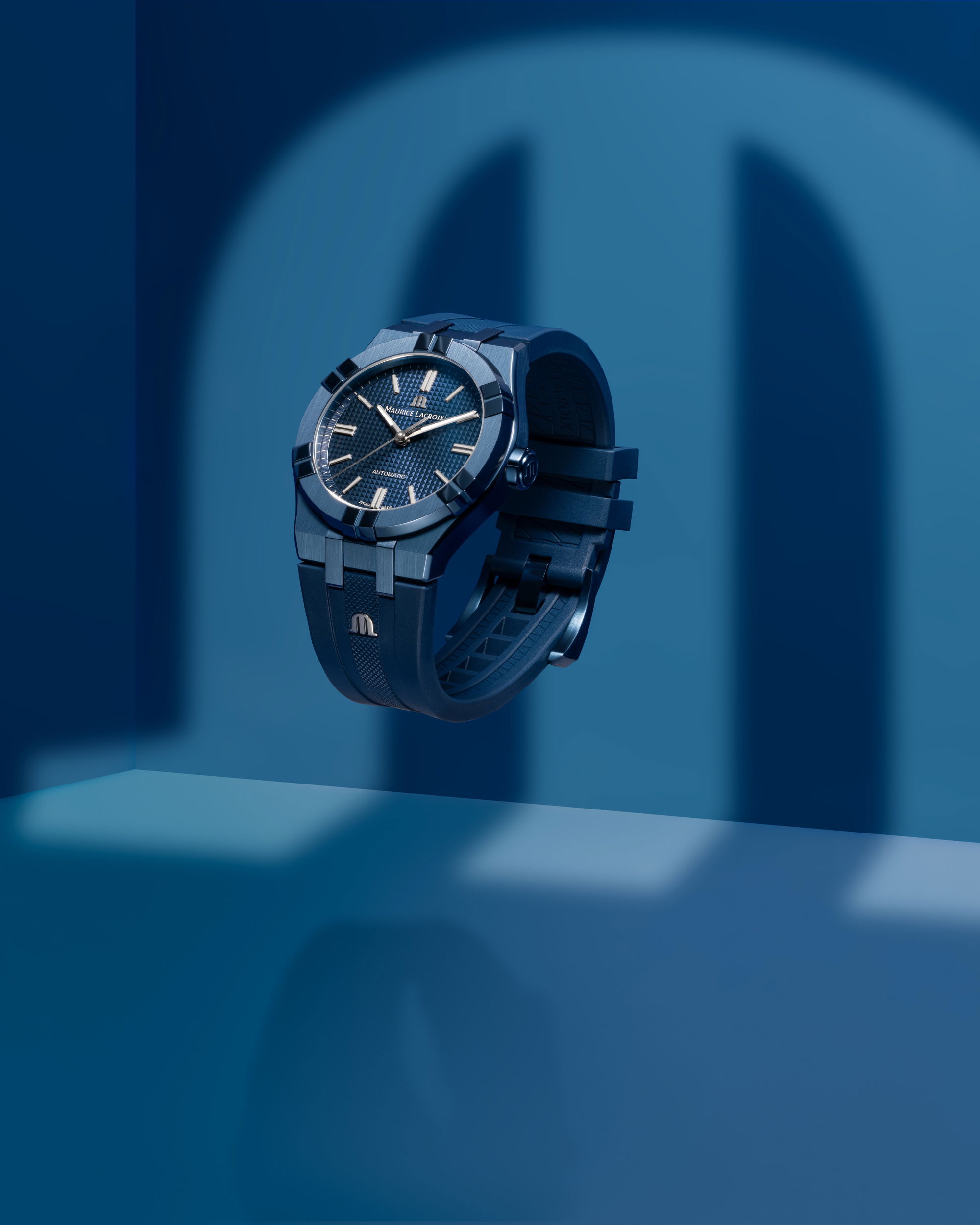 Maurice Lacroix Aikon Automatic 39 Blue PVD Limited Edition AI6007-PVC00-430-4 Replica 2