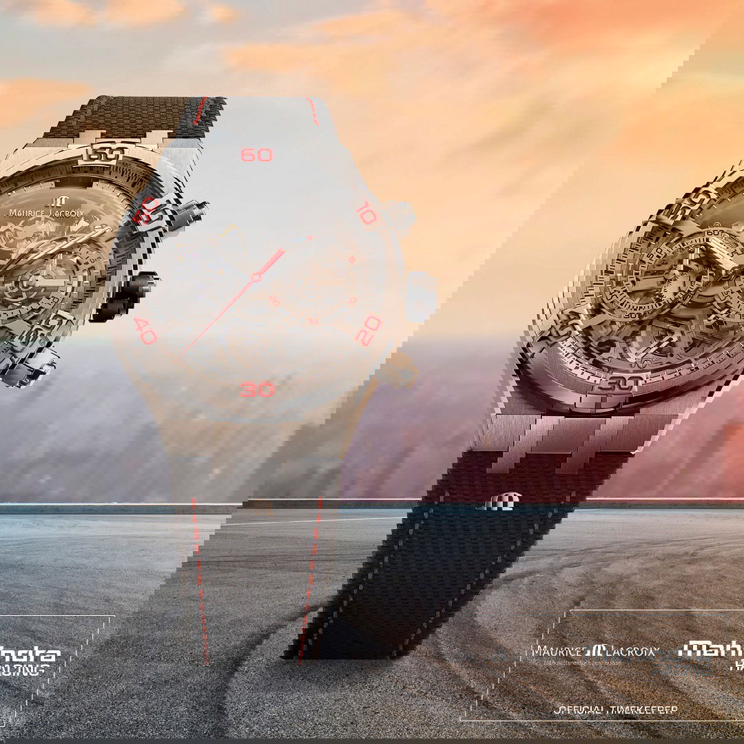 IMG_9085 Maurice Lacroix Aikon Chronograph Skeleton Automatic 44 Special Edition Mahindra Racing AI6098-SS001-091-2 Replica 2