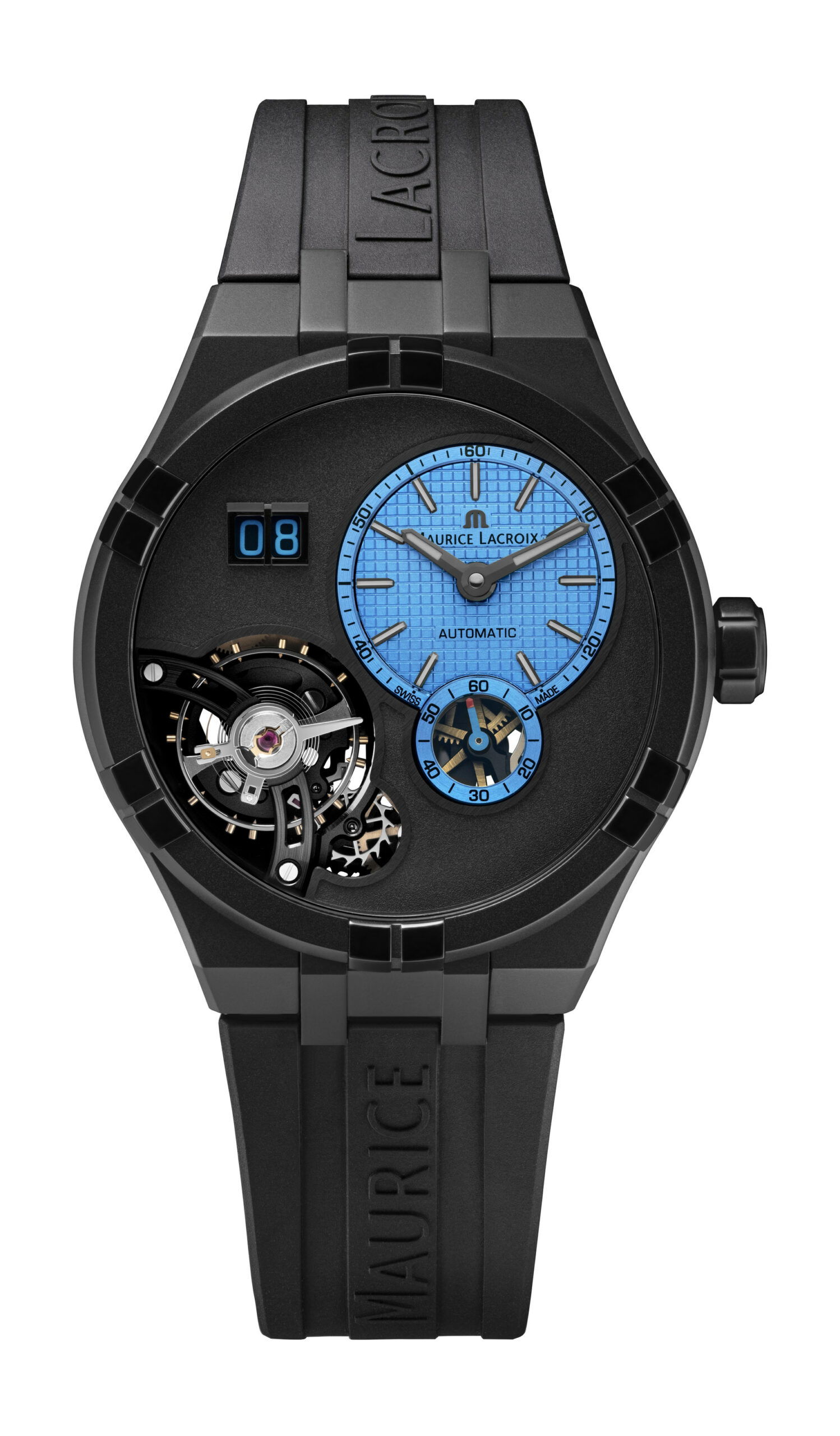 Maurice Lacroix Aikon Master Grand Date Technicolor 45 AI6118-DLB0J-430-H Replica 2