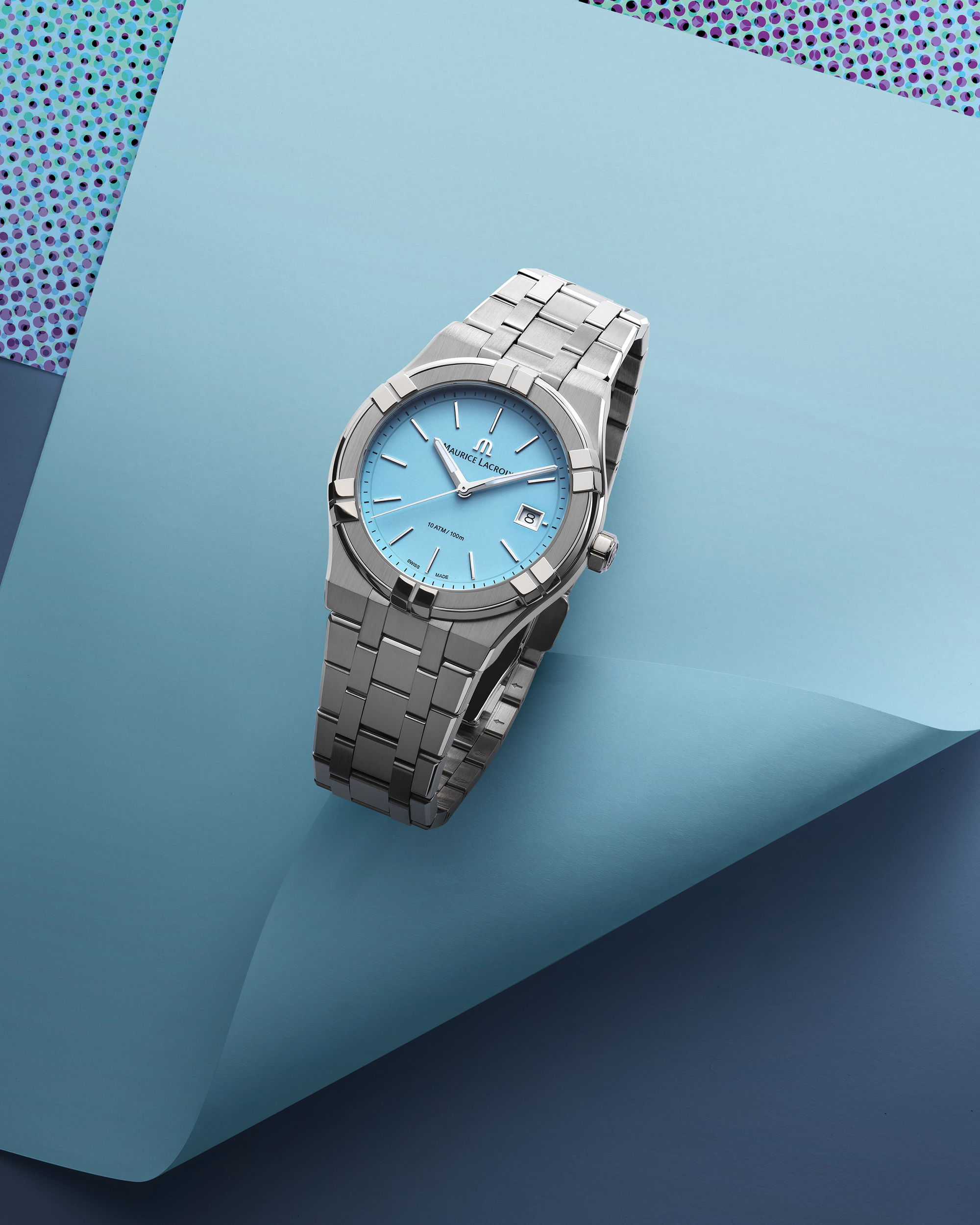 IMG_9085 Maurice Lacroix Aikon Quartz Colors Edition 40 AI1108-SS002-431-1 Replica 2