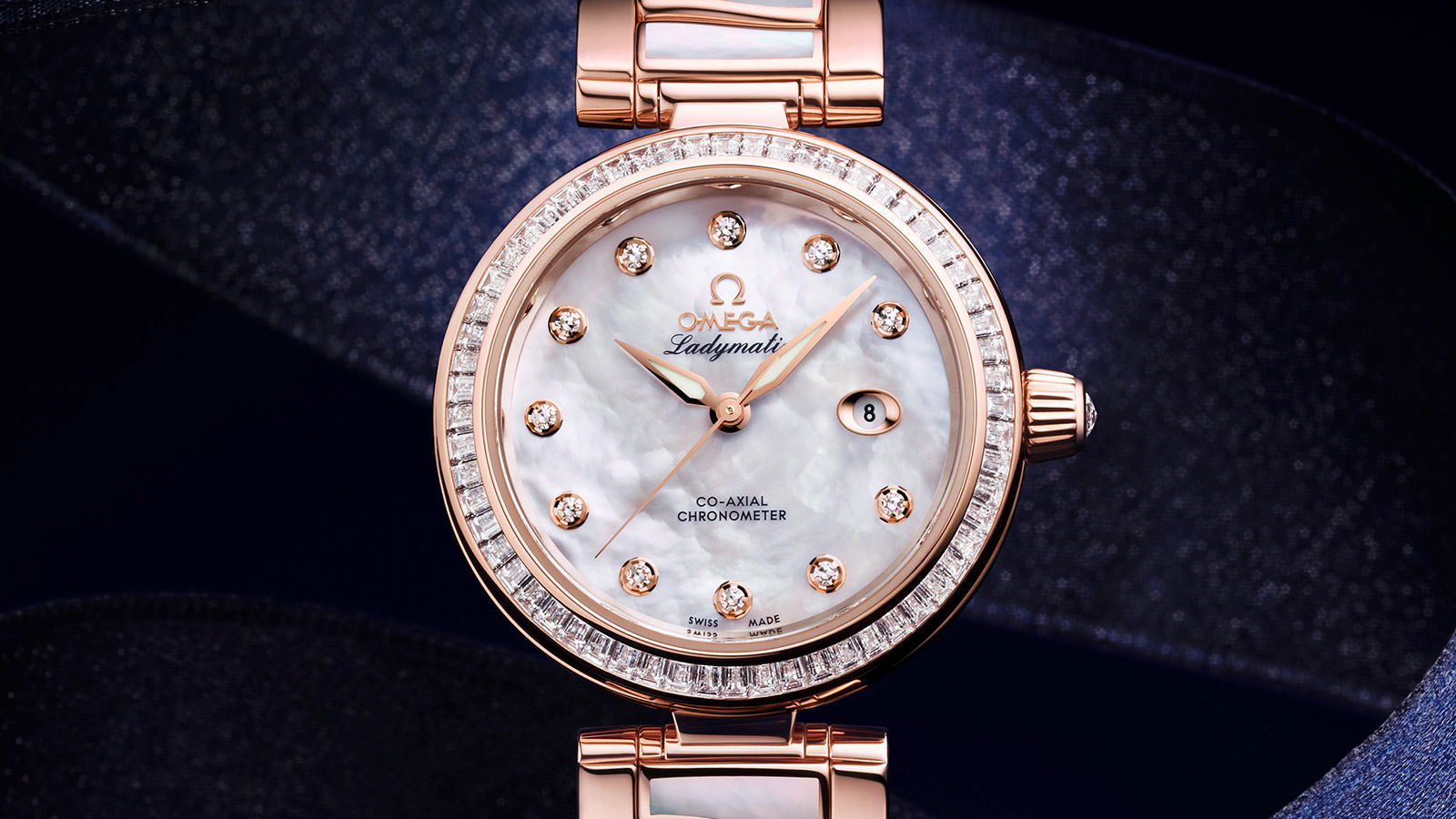 Omega De Ville Ladymatic Co-Axial Chronometer 34 mm 425.65.34.20.55.007 Replica 2