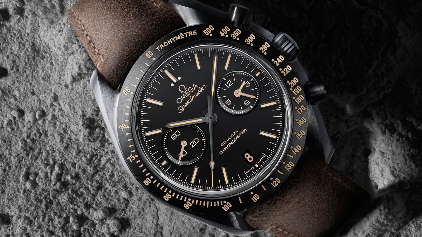 Omega Speedmaster Dark Side of the Moon Co-Axial Chronometer Chronograph 44.25 mm Vintage Black 311.92.44.51.01.006 Replica 2