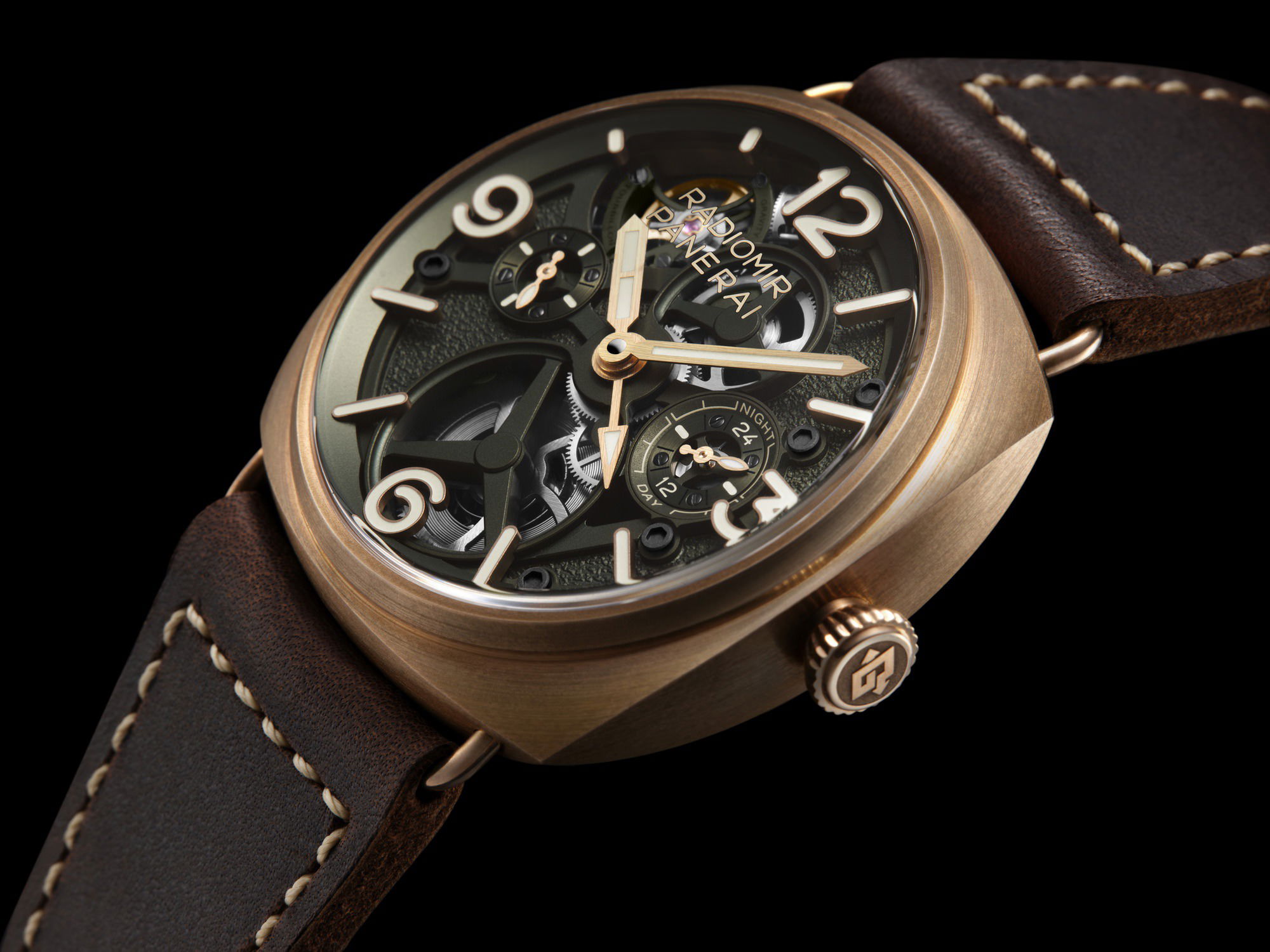 IMG_9085 Panerai Radiomir Tourbillon GMT Bronzo PAM01284 Replica 2
