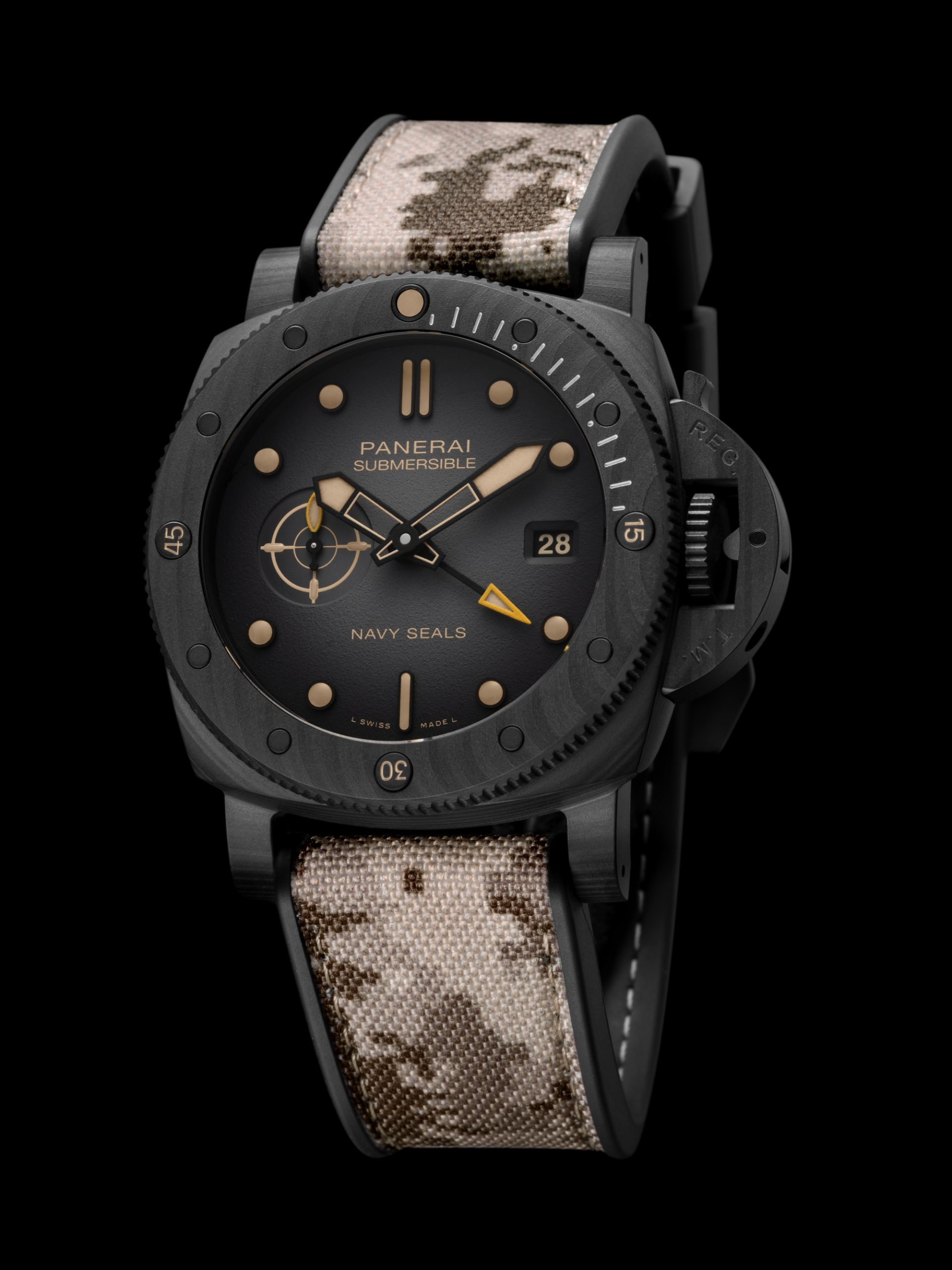 IMG_9085 Panerai Submersible QuarantaQuattro GMT Navy SEALs Carbotech PAM01513 Replica 2