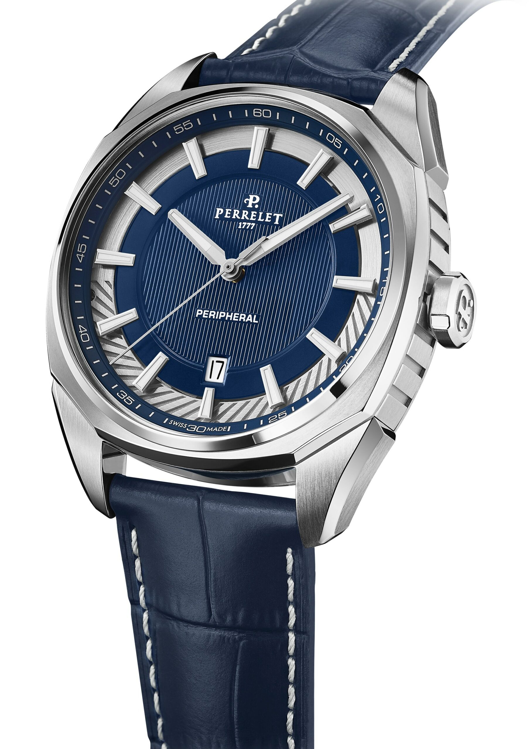 IMG_9085 Perrelet LAB Peripheral 3-Hands Deep Blue A1101/4 Replica 2