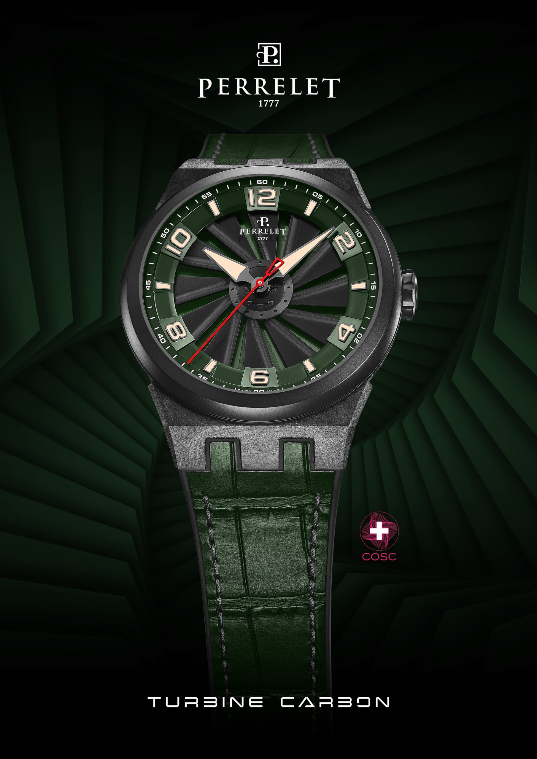IMG_9085 Perrelet Turbine Carbon Forest Green A4065/4 Replica 2
