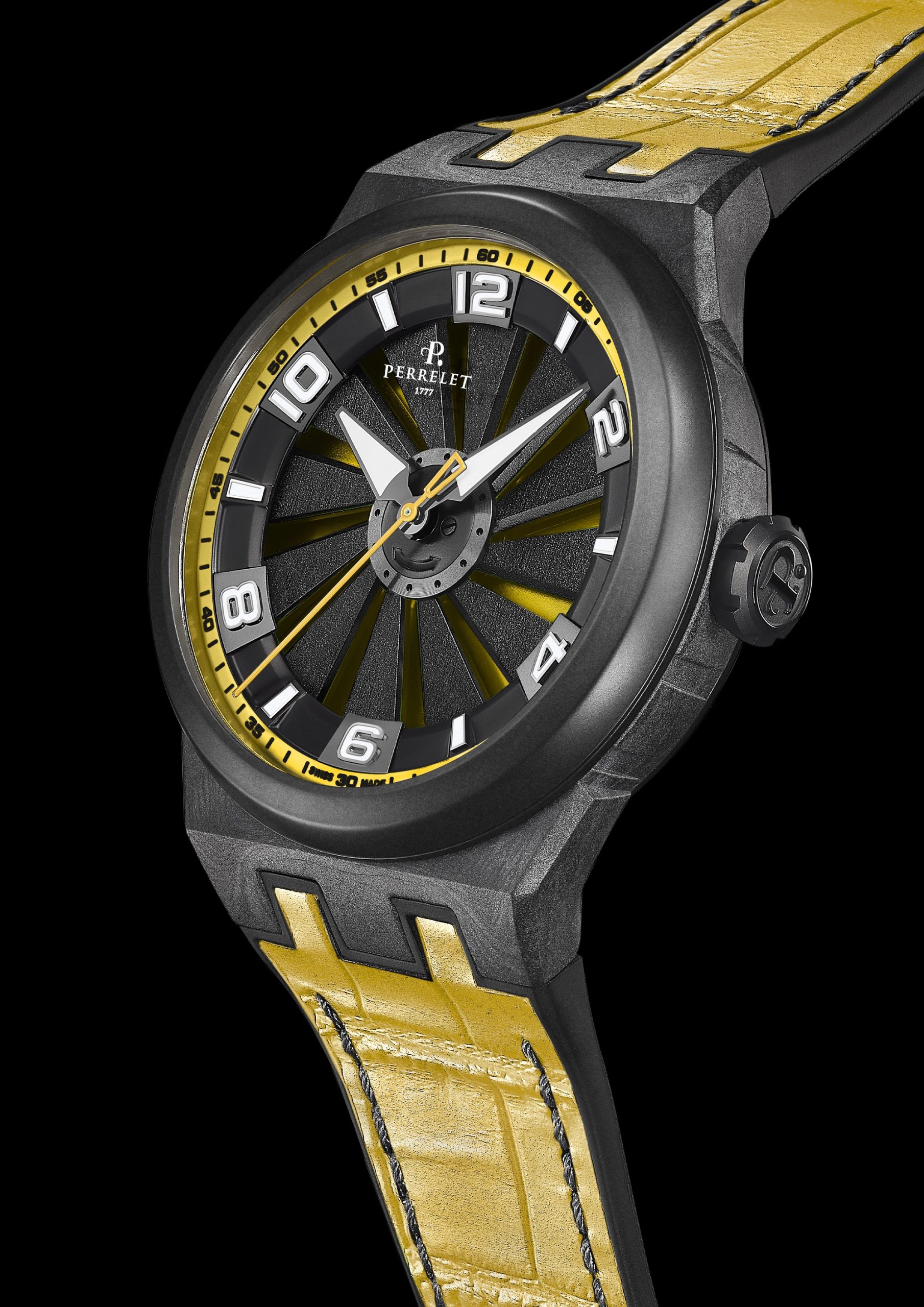 Perrelet Turbine Carbon Yellow A4065/7 Replica 2
