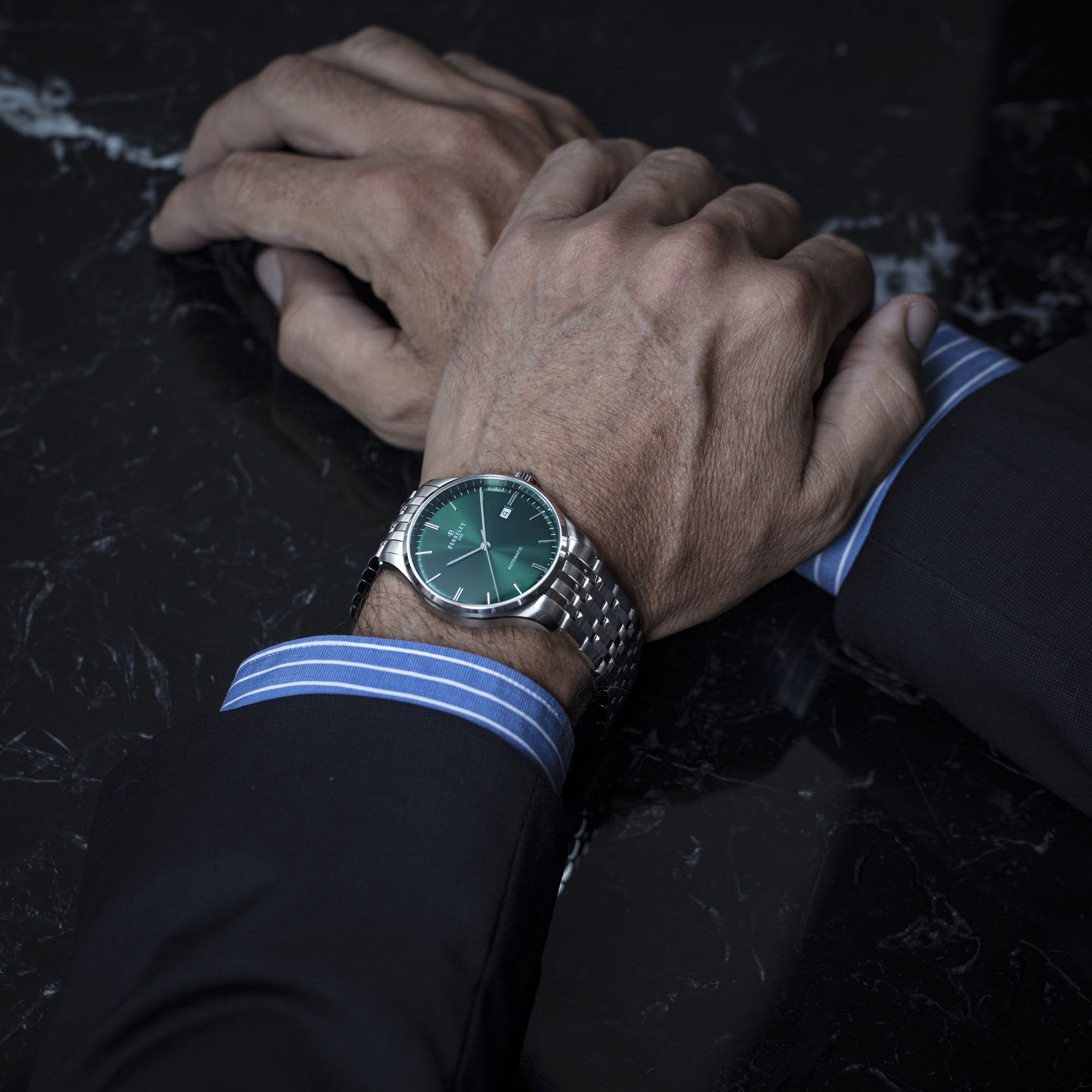 IMG_9085 Perrelet Weekend 3 Hands Green A1300/9 Replica 2