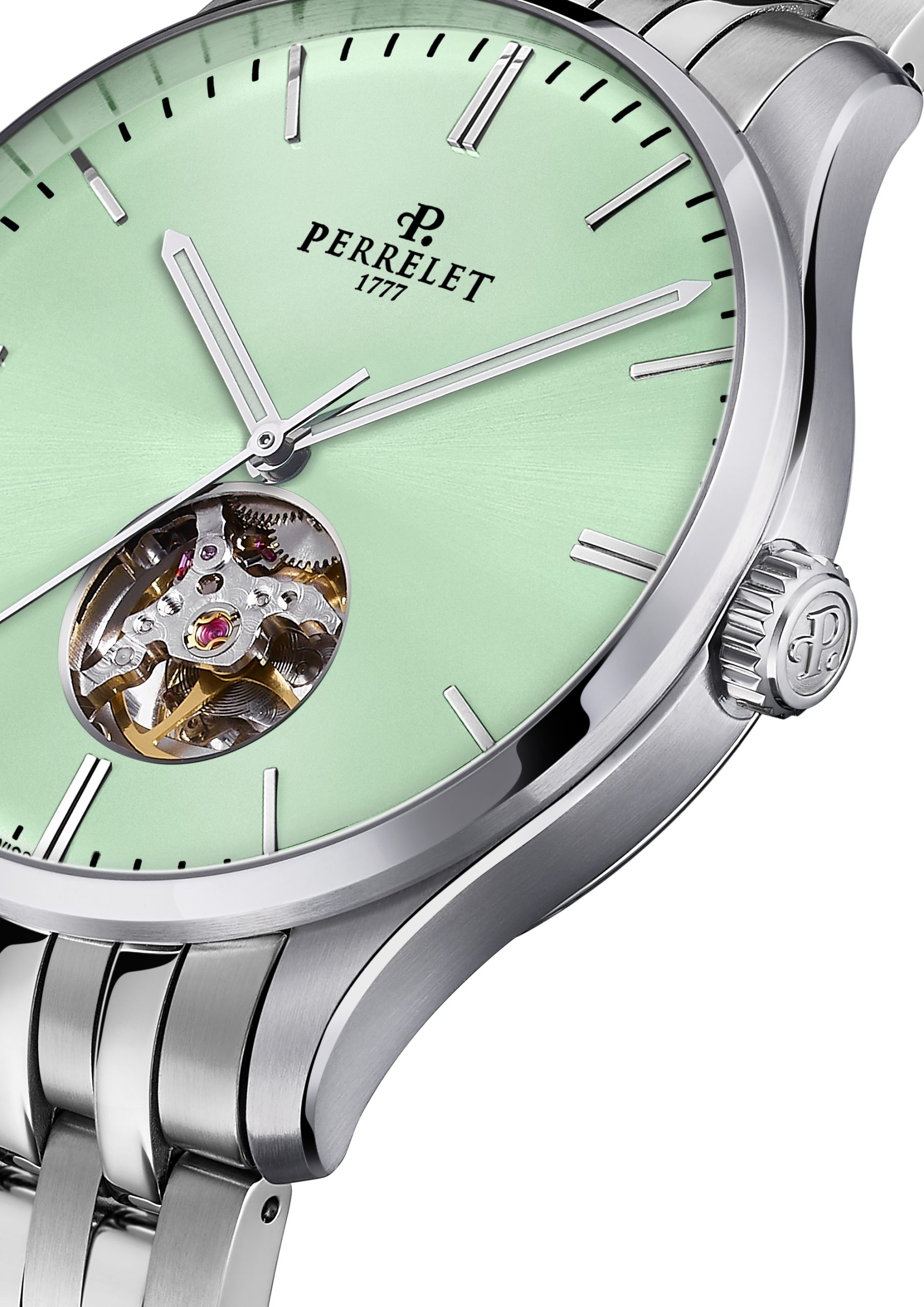 Perrelet Weekend Open Heart Green Mint A1302/B Replica 2