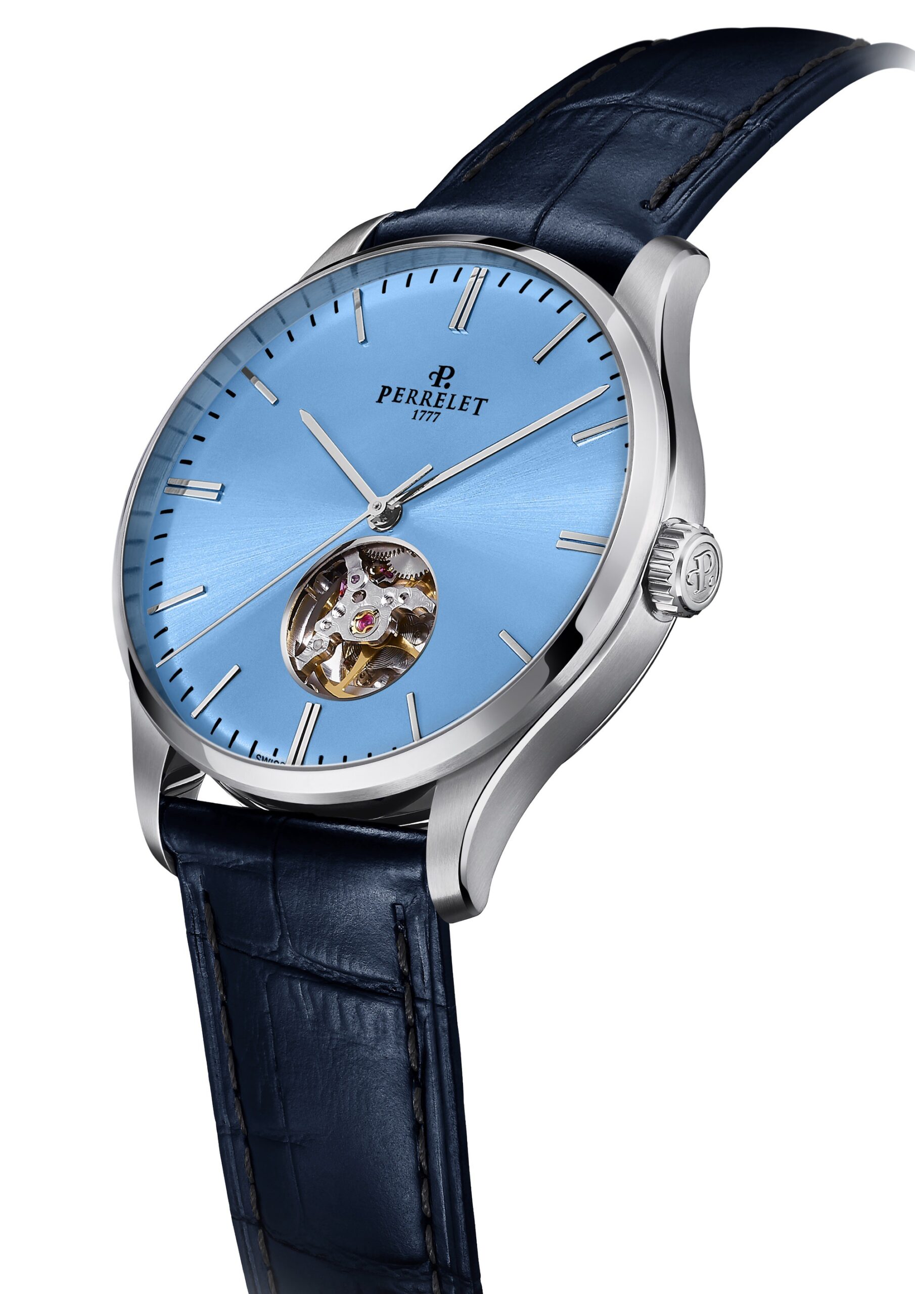 IMG_9085 Perrelet Weekend Open Heart Ice Blue A1302/A Replica 2