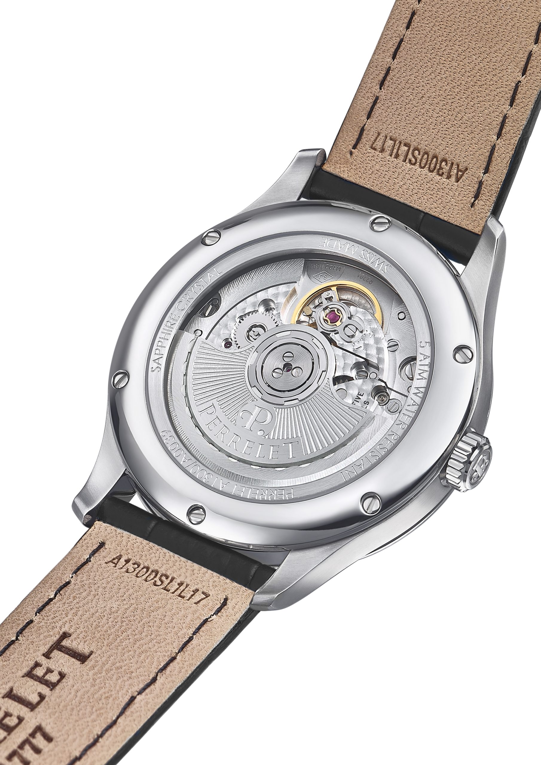 Perrelet Weekend Open Heart Salmon A1302/E Replica 2