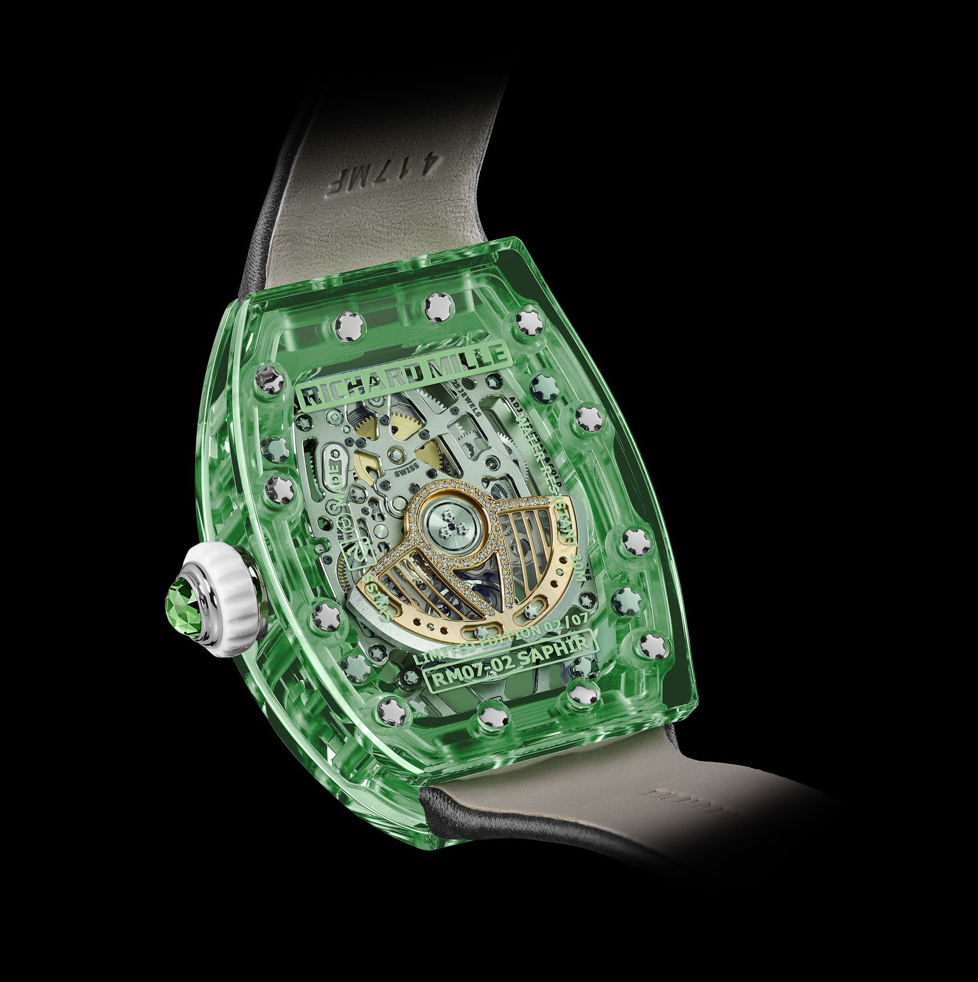 IMG_9085 Richard Mille RM 07-02 Automatic Sapphire Green rm-07-02 Replica 2