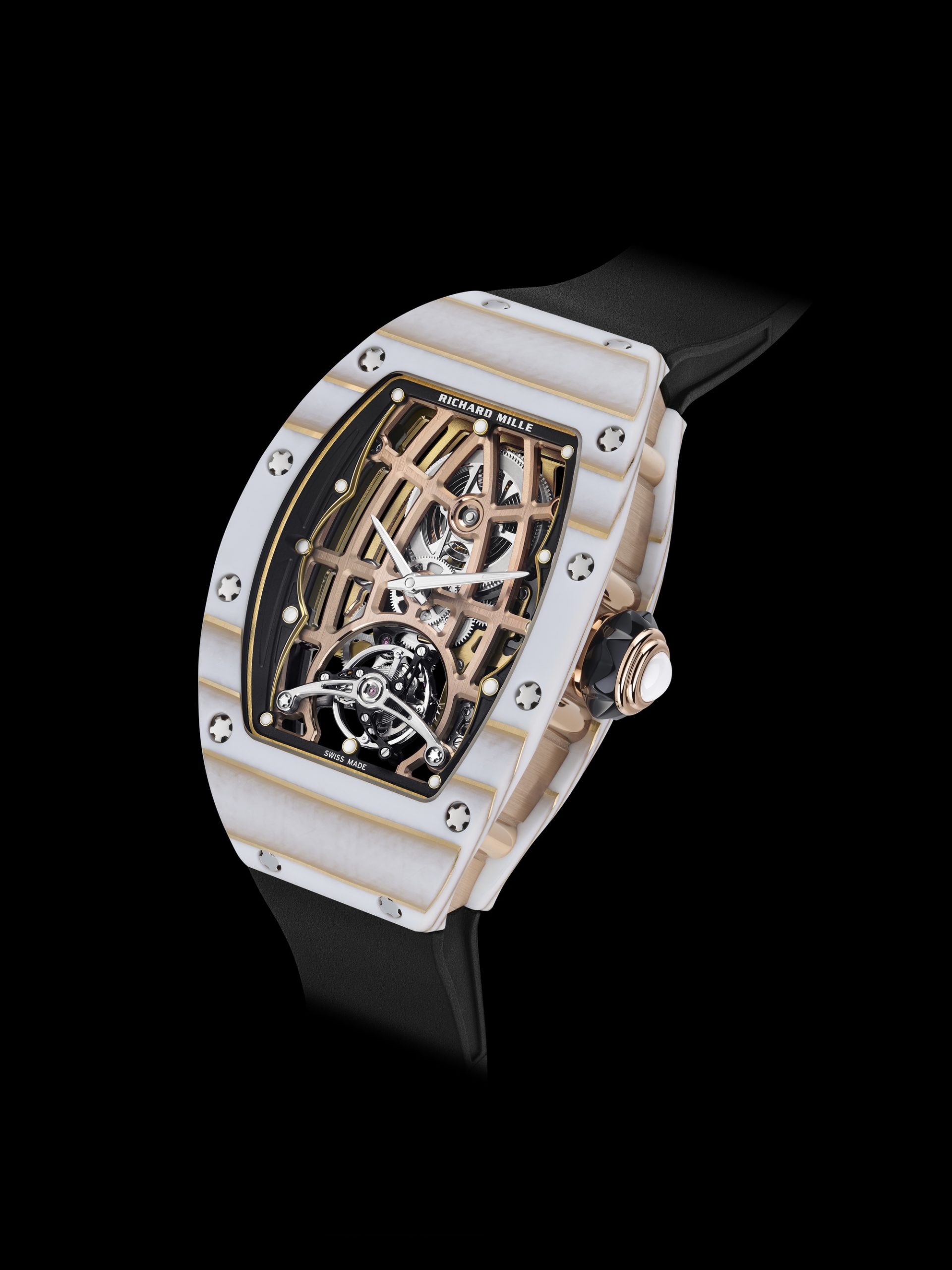Richard Mille RM 74-02 Automatic Tourbillon Gold Quartz TPT? rm-74-02 Replica 2