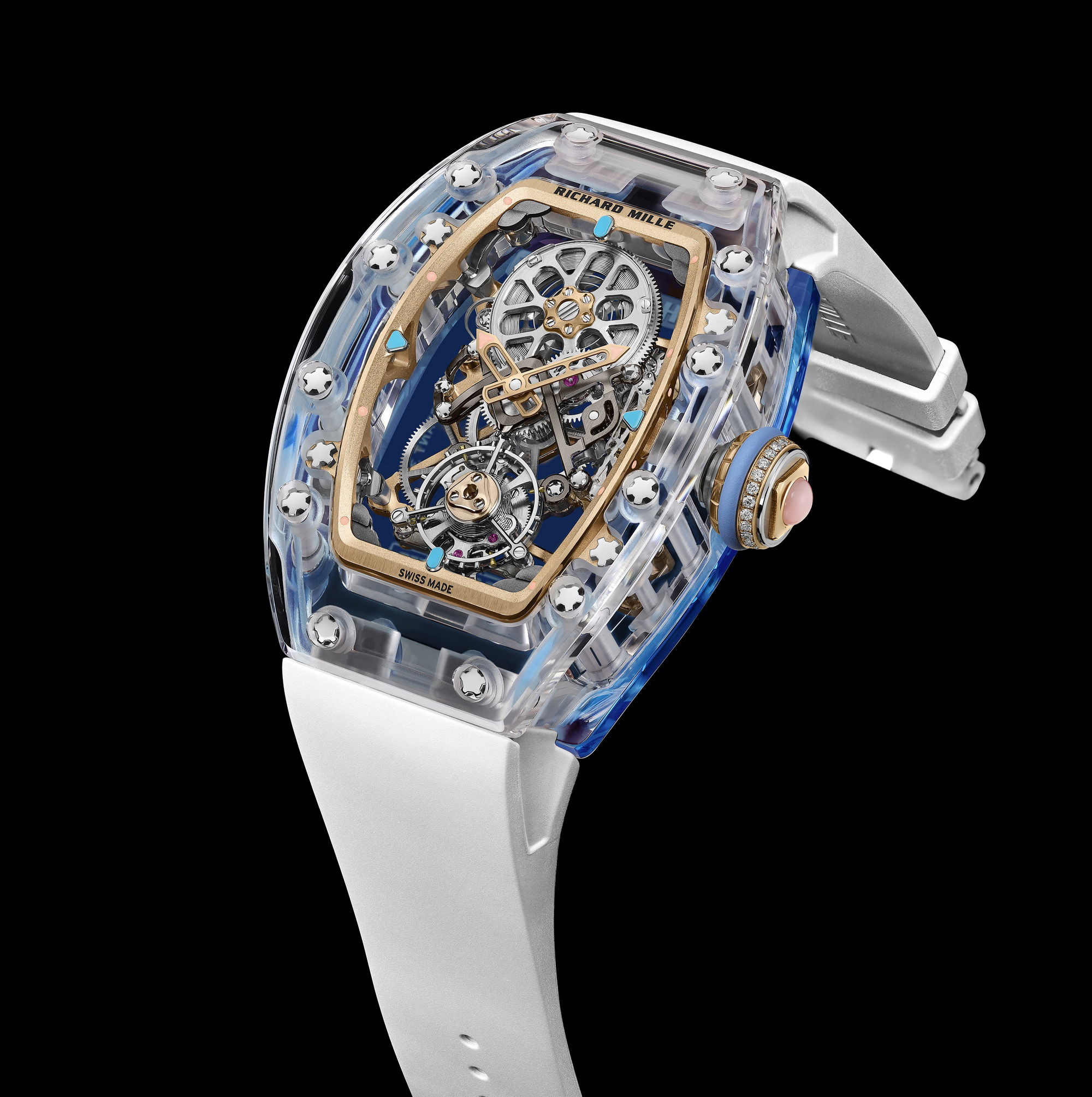 IMG_9085 Richard Mille RM 75-01 Flying Tourbillon Sapphire Blue rm-75-01 Replica 2