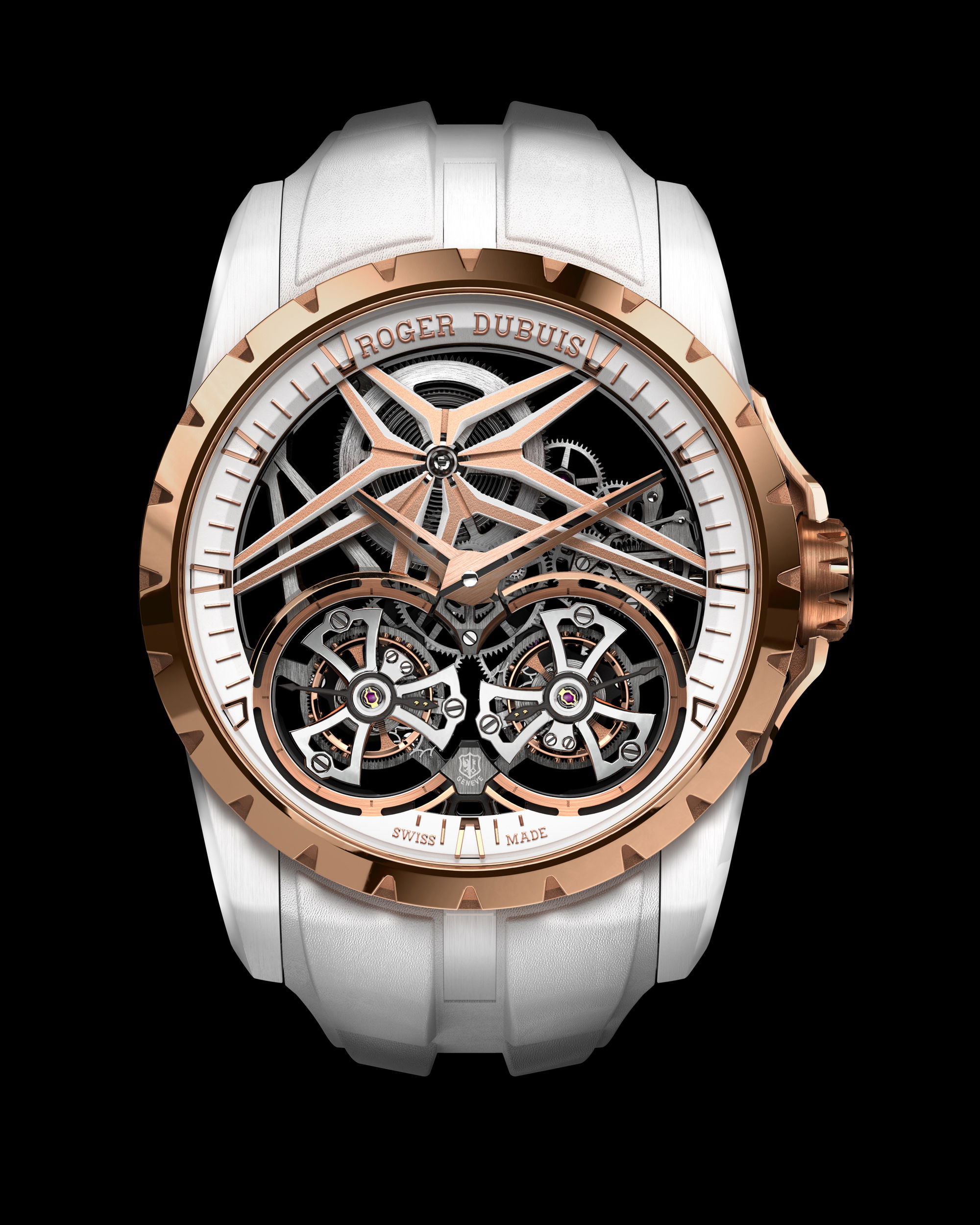 IMG_9085 Roger Dubuis Excalibur Double Tourbillon Edition White Ceramic RDDBEX0952 Replica 2