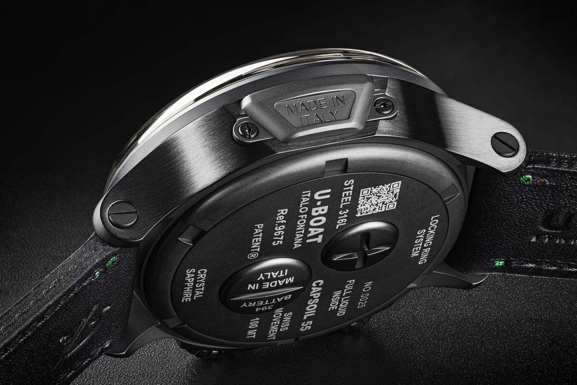 U-Boat Capsoil Doppiotempo 55 DLC Green 9675 Replica 2